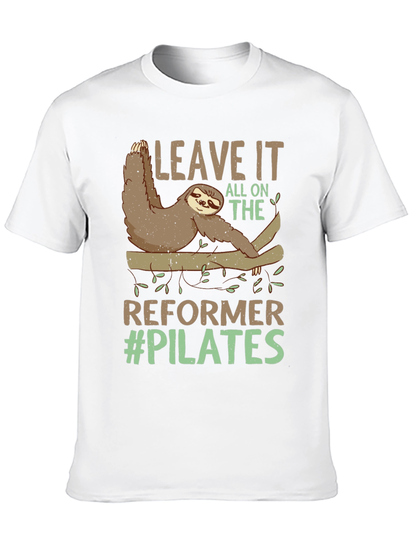 Black Sloth Pilates T-Shirt - Reformer Funny Workout Tee view 10
