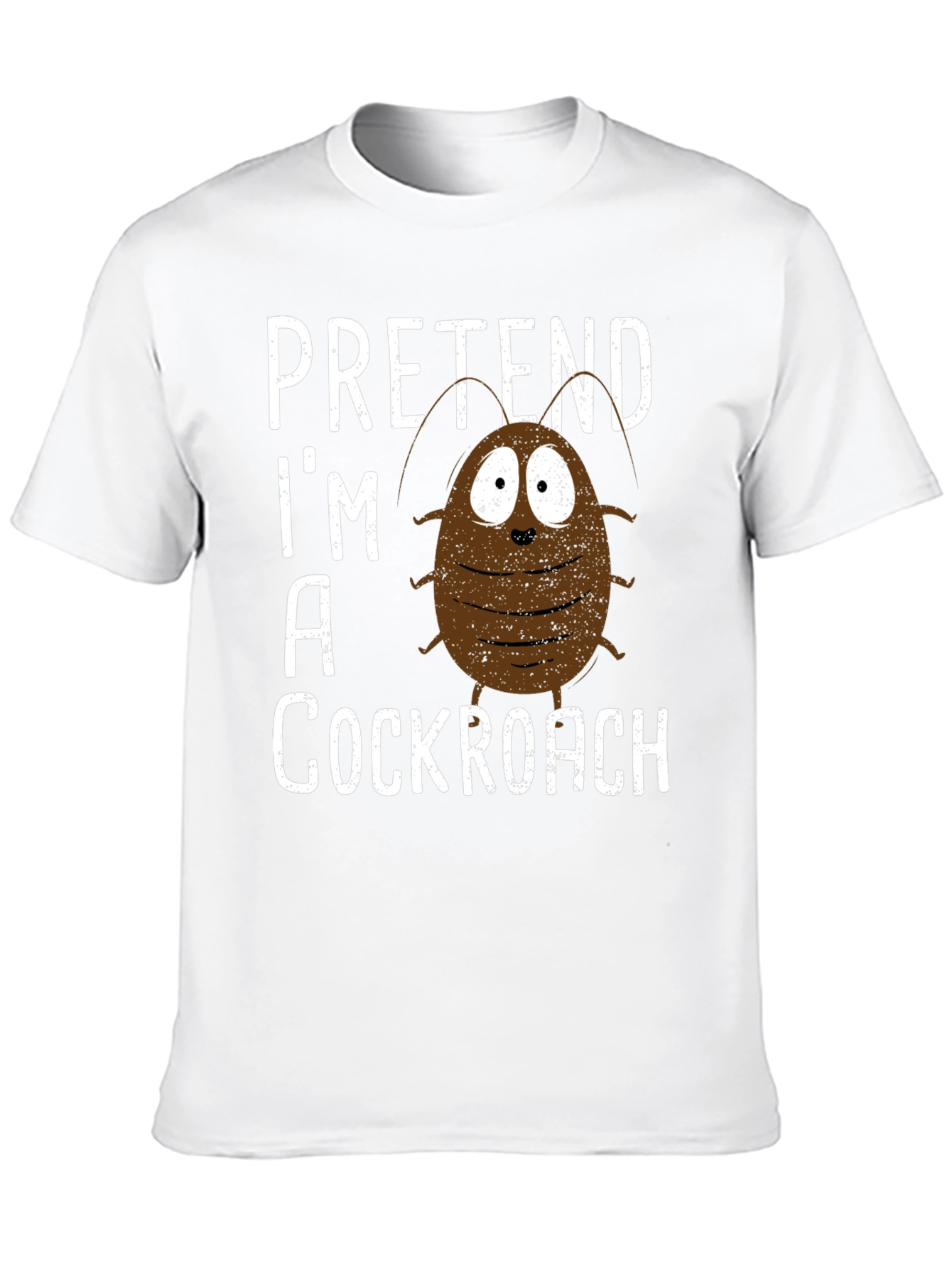 Black Pretend I'm A Cockroach Graphic Tee view 10