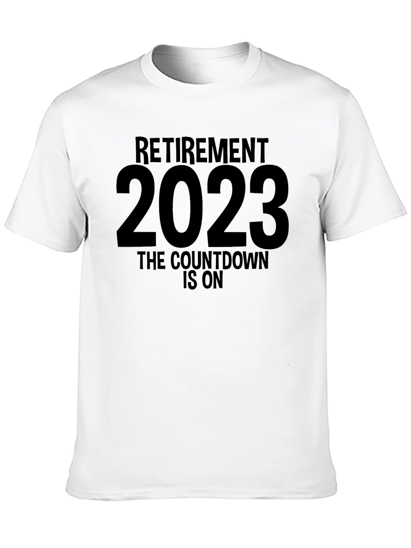 Black Retirement 2023 Countdown T-Shirt view 10