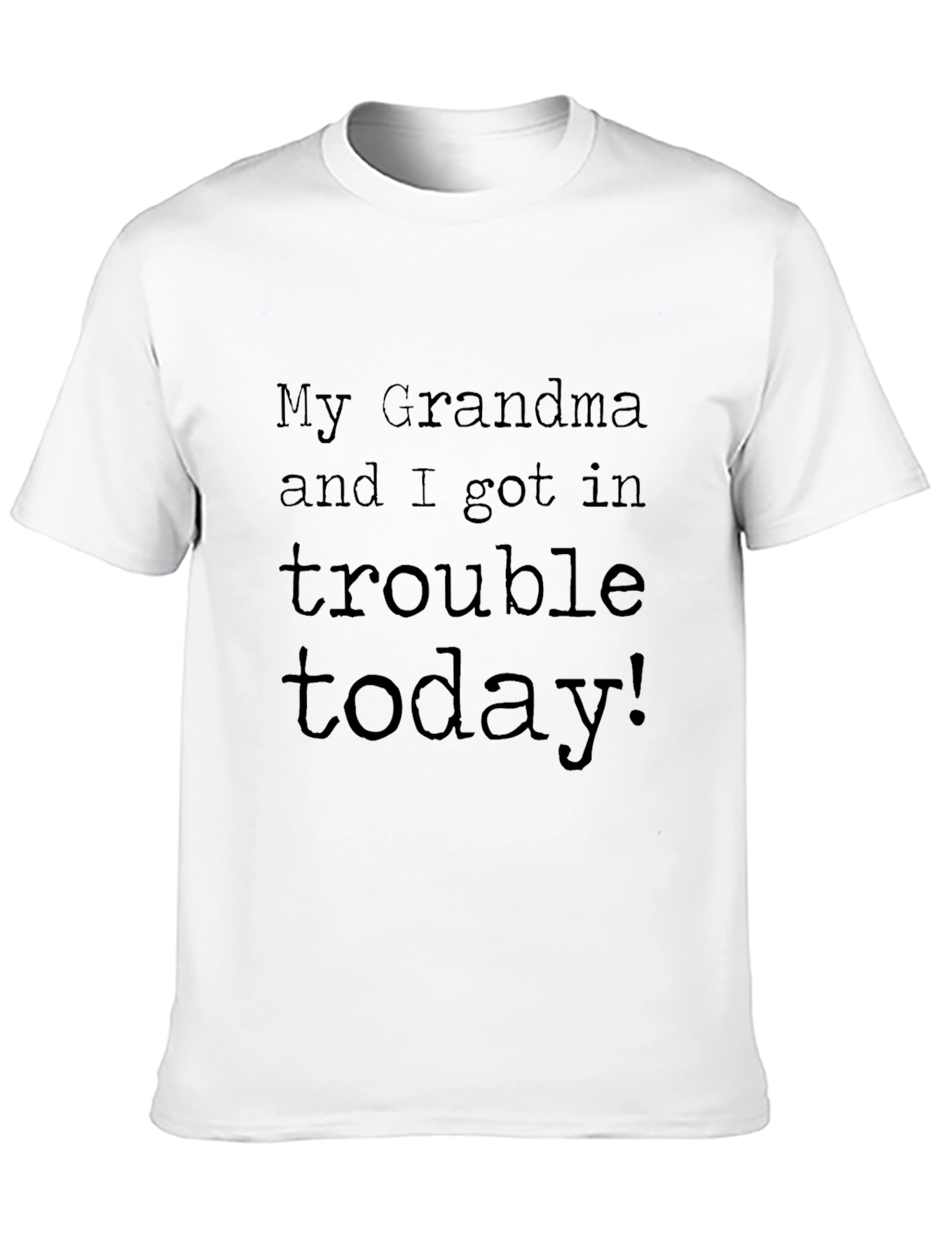 Black Grandma Trouble Tee - Fun Novelty T-Shirt view 10