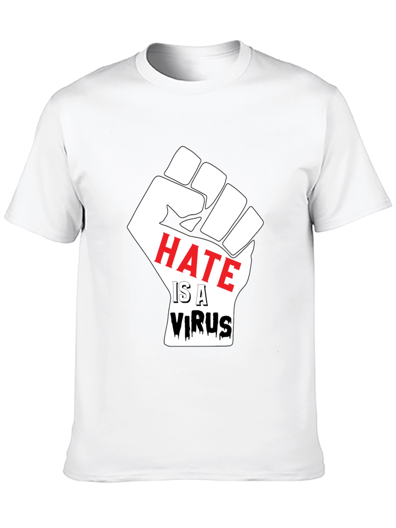 Hate is a Virus Graphic T-Shirt - 10
