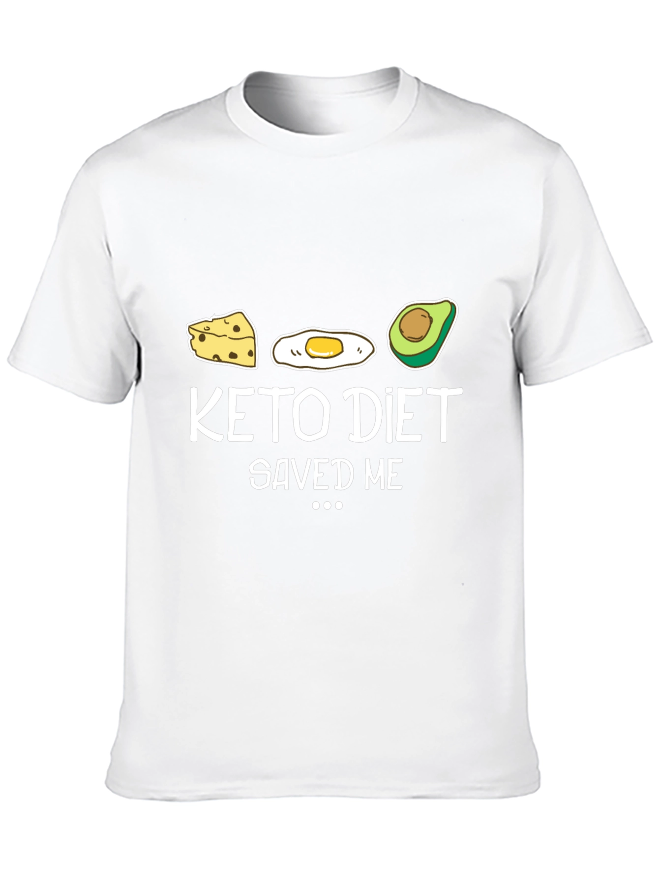 Black Keto Diet Saved Me Funny Graphic T-Shirt view 10