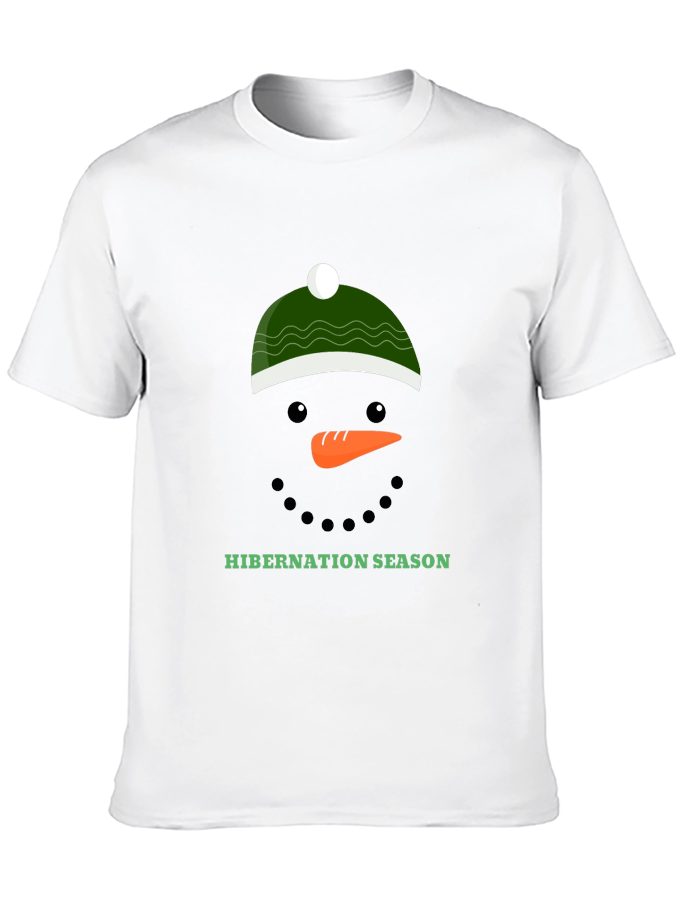 Black Hibernation Season Snowman Graphic Tee view 10