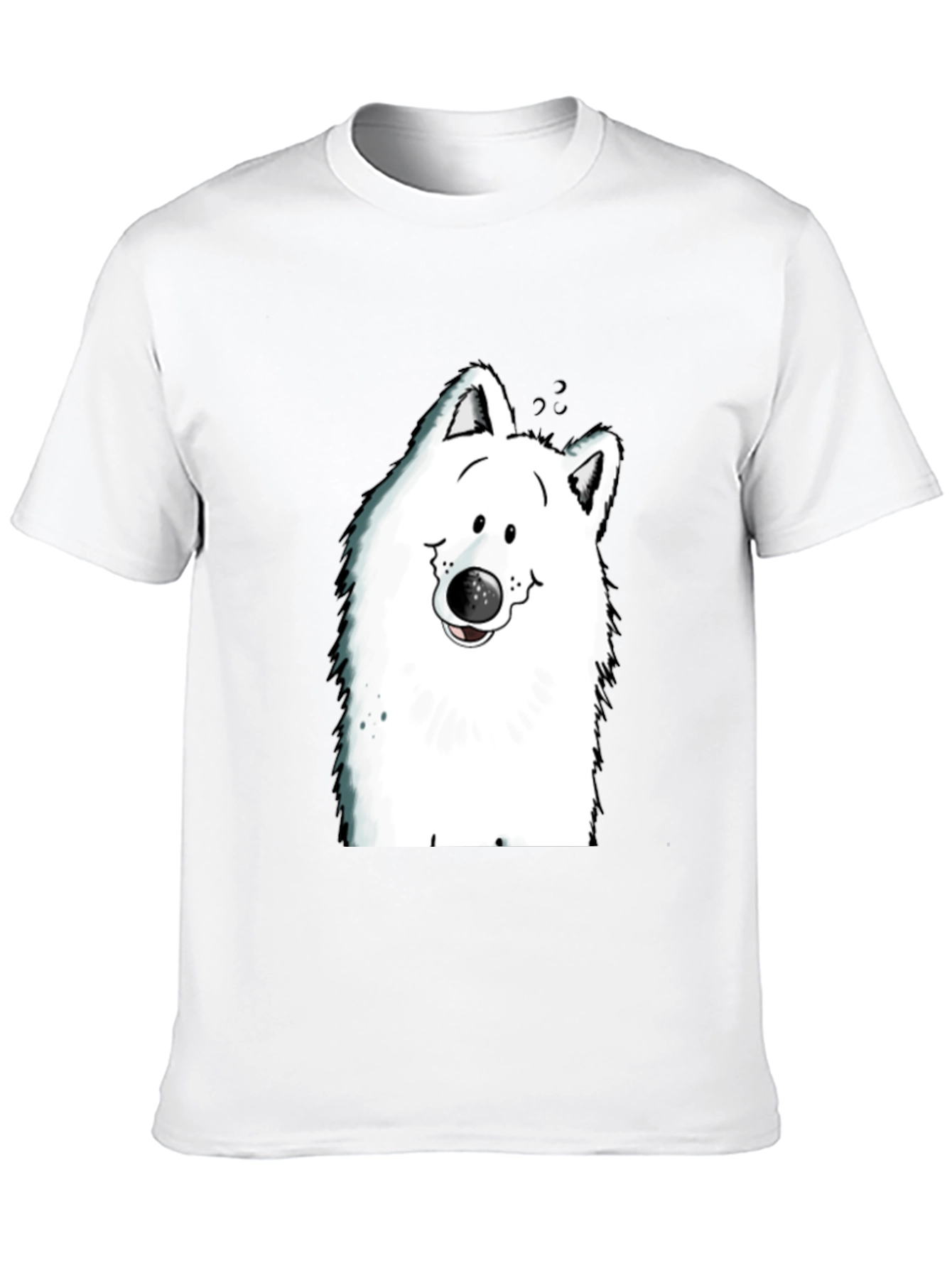 Black Cartoon Dog Graphic Tee - Black T-Shirt view 10