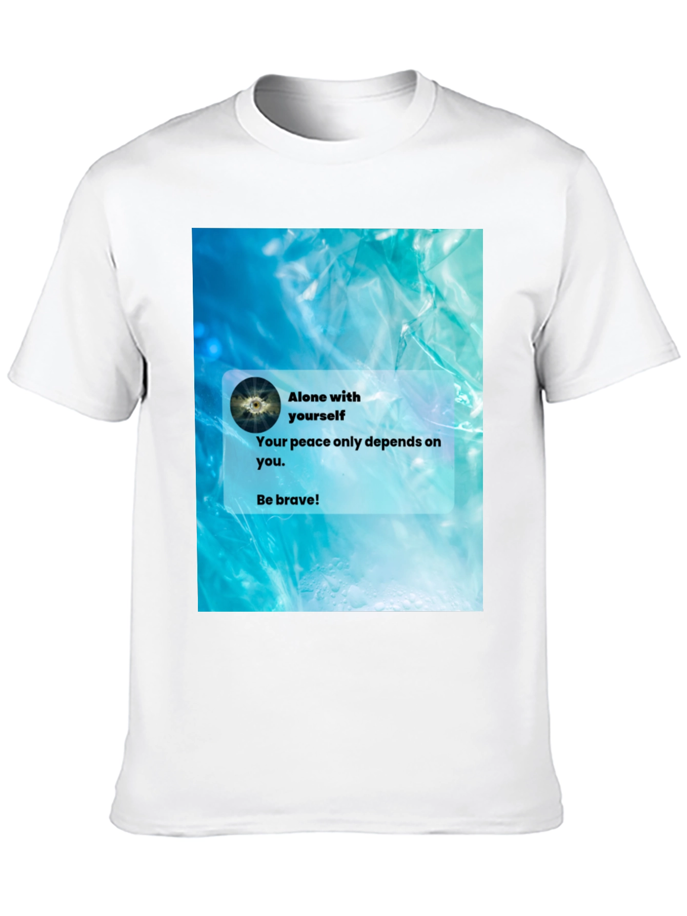 Black Alone With Yourself Graphic T-Shirt view 10