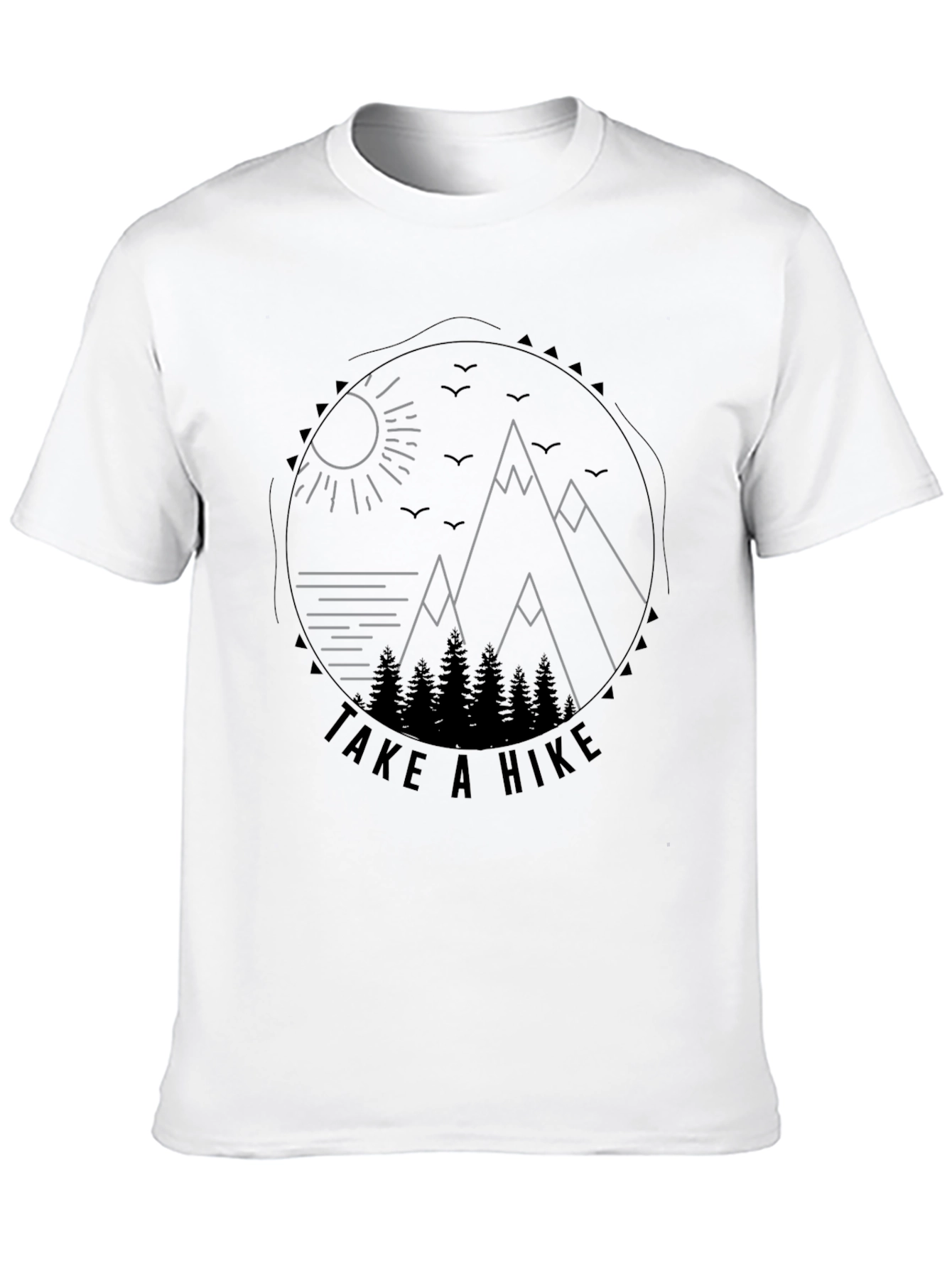 Black Black T-Shirt - "Take a Hike" Graphic Tee view 10