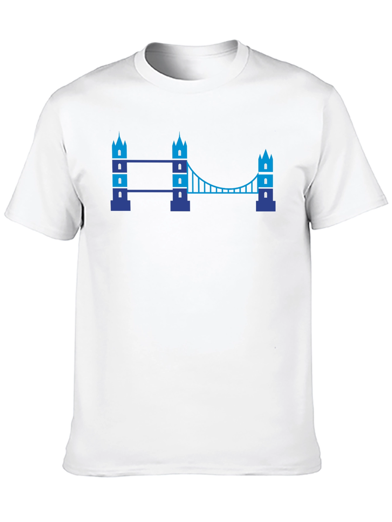 Black London Bridge Graphic Tee - Trendy Black T-Shirt view 10