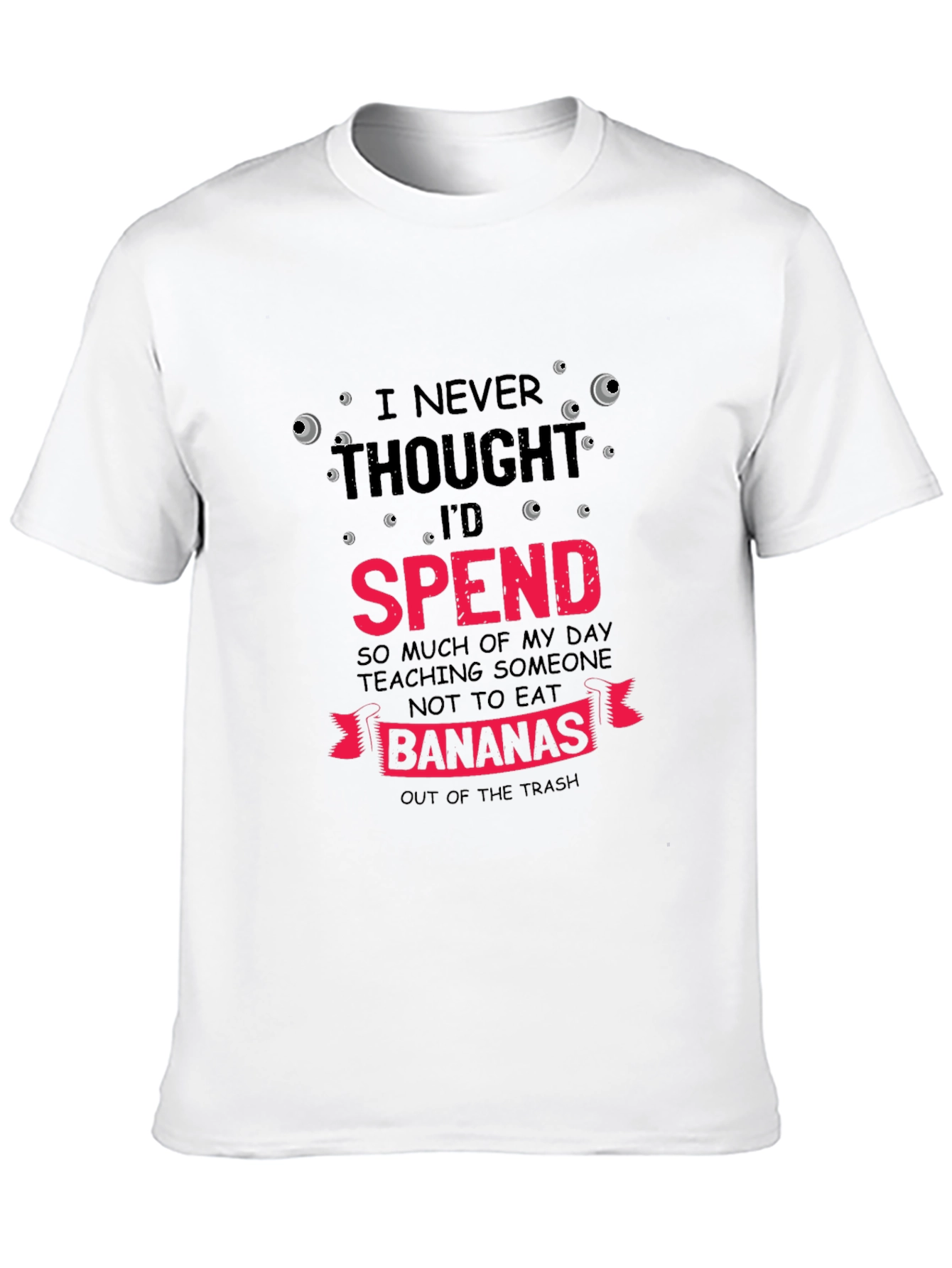Black Funny "Bananas" Graphic T-Shirt view 10