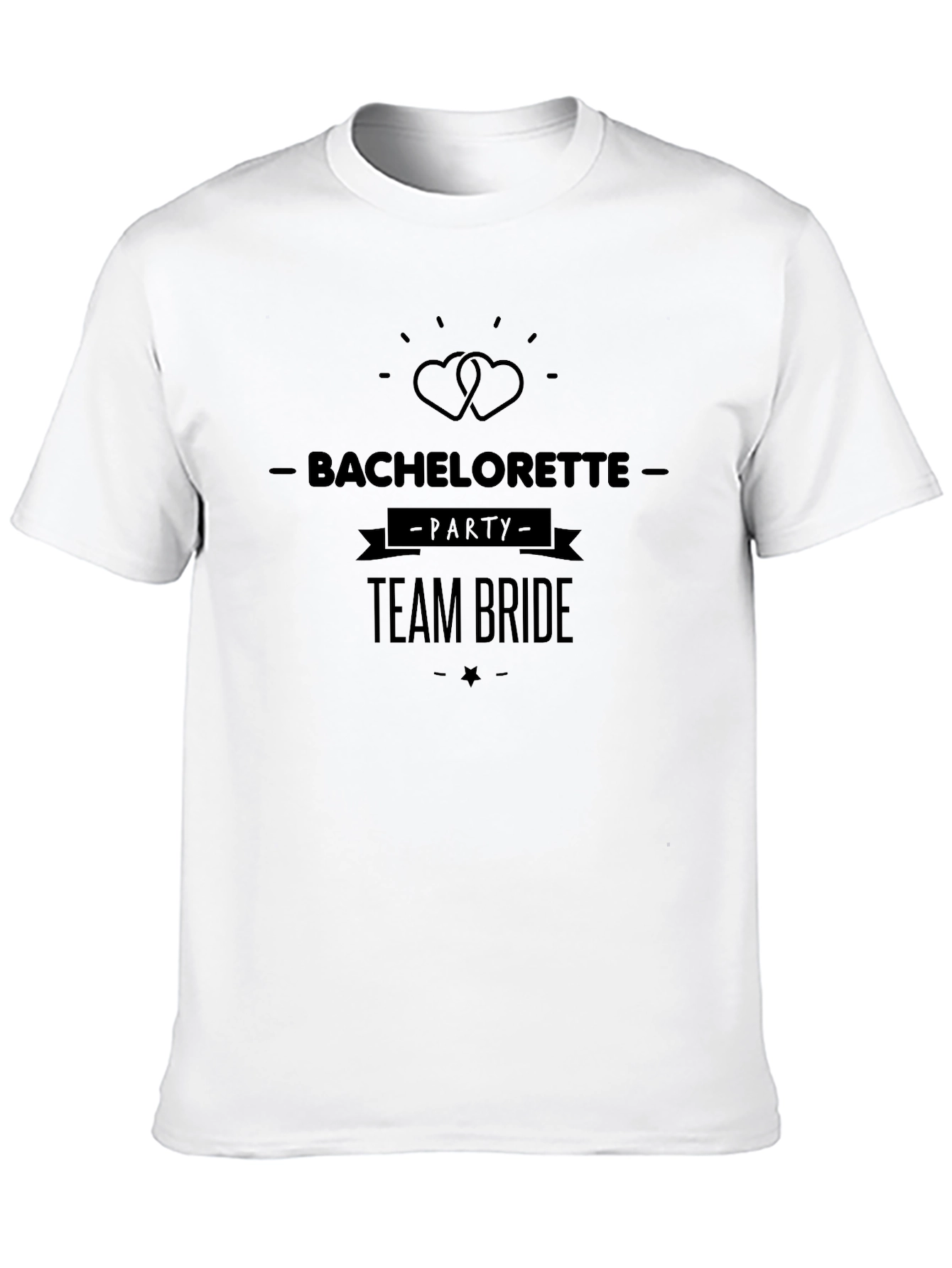 Black Bachelorette Party Team Bride Black T-Shirt view 10