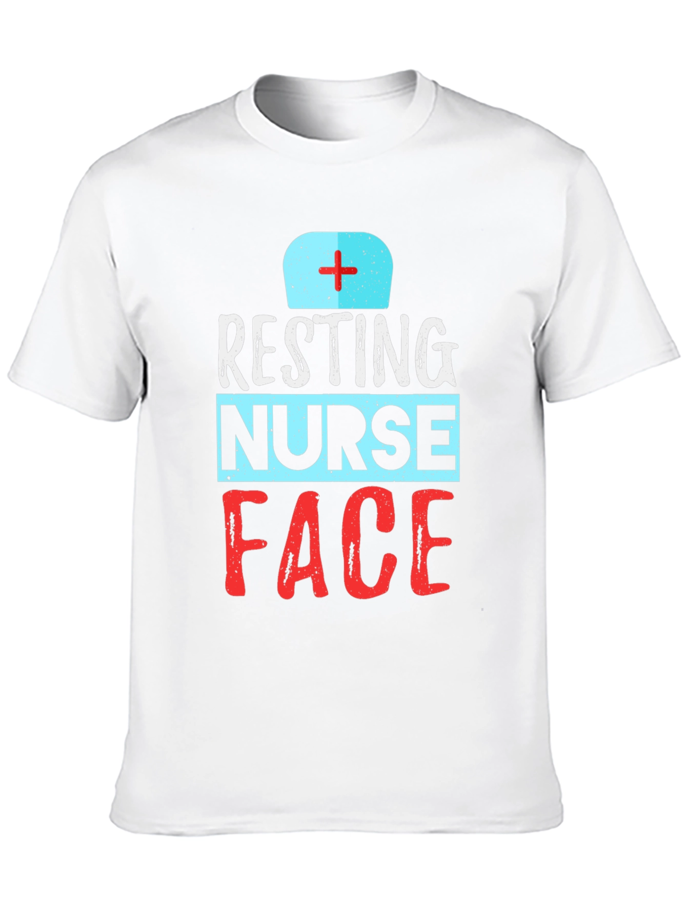 Black Resting Nurse Face Graphic T-Shirt - Black view 10