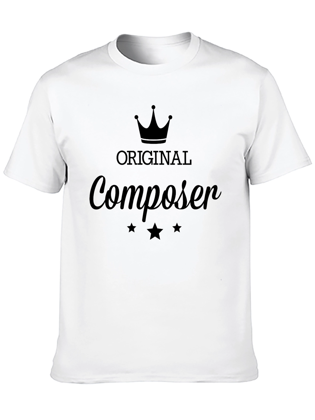 Black Original Composer Graphic Tee - Premium Black T-Shirt view 10
