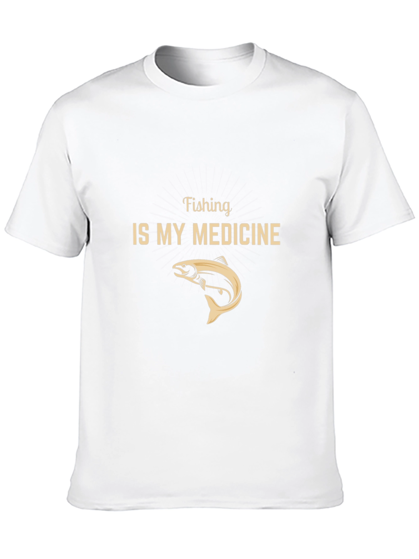 Black Fishing is My Medicine Black Graphic Tee view 10