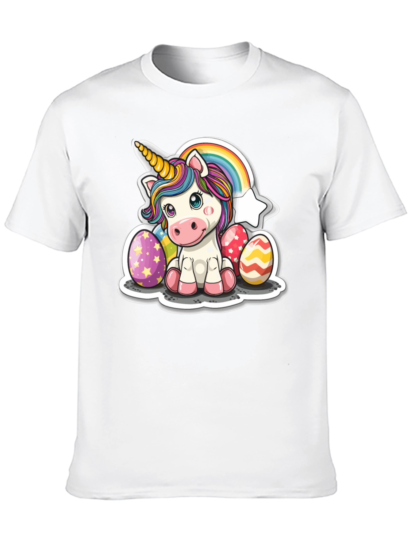 Black Unicorn Easter Egg T-Shirt view 10
