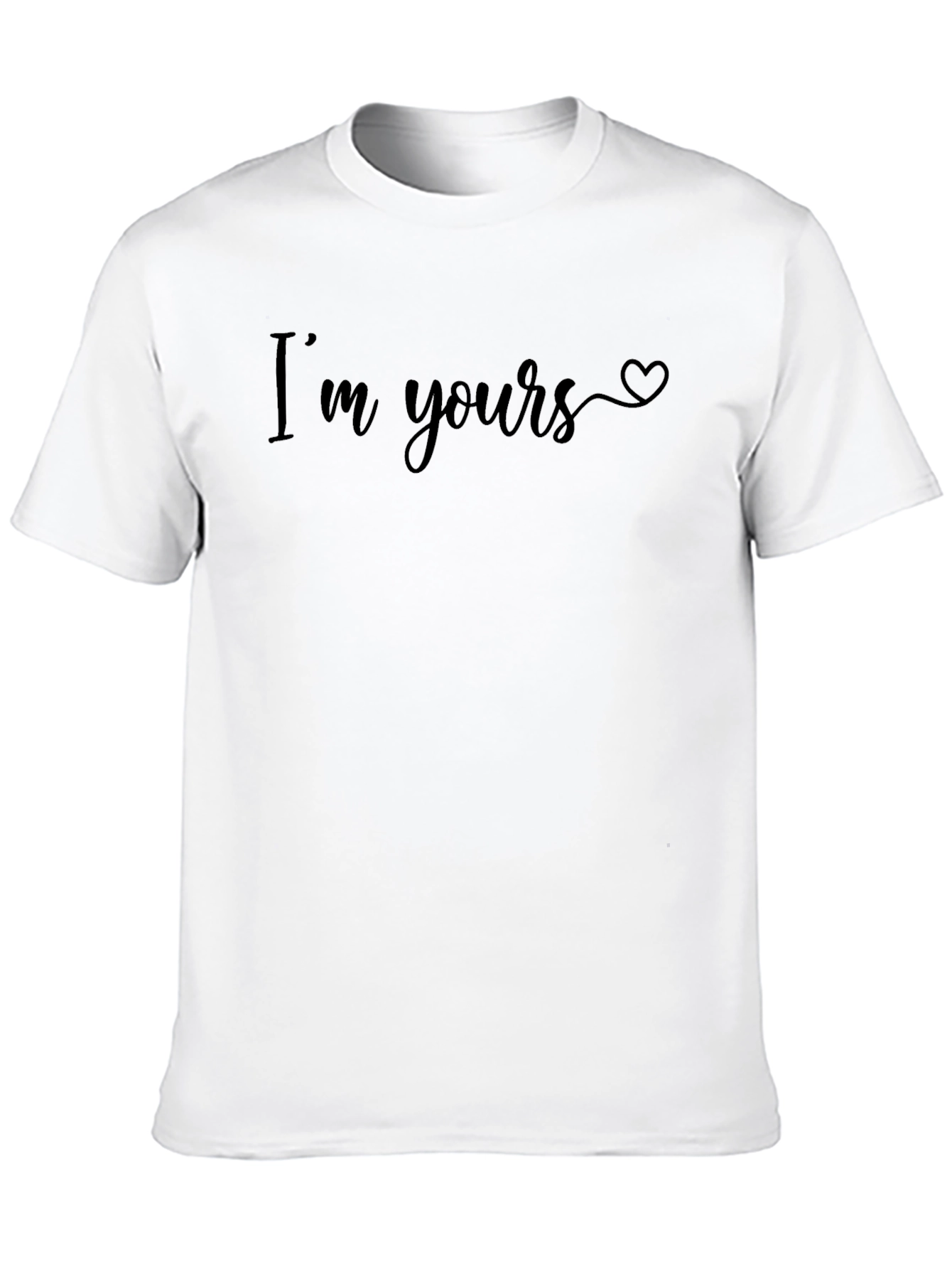 Black I'm Yours Graphic Tee - Black Casual Top view 10
