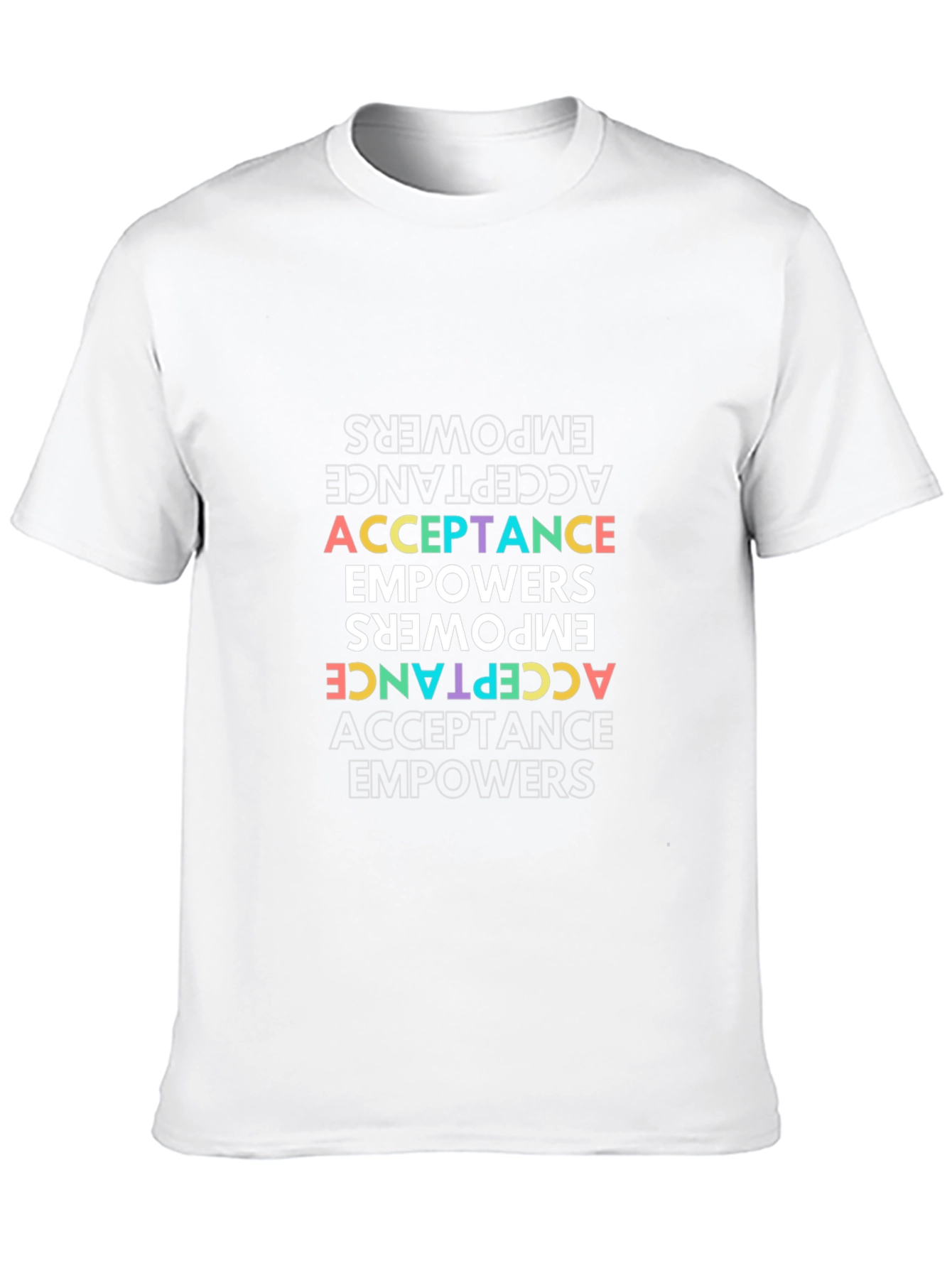 Black Acceptance Empowers T-Shirt - Unisex Black Tee view 10
