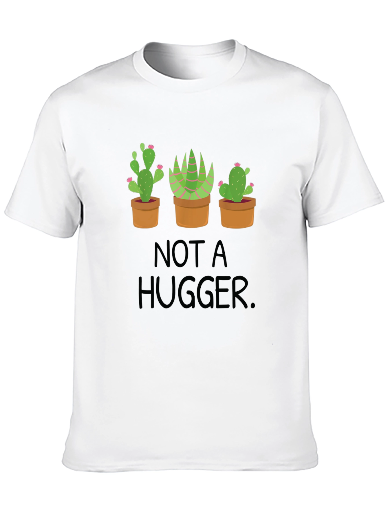 Black Not a Hugger Cactus Graphic Tee view 10