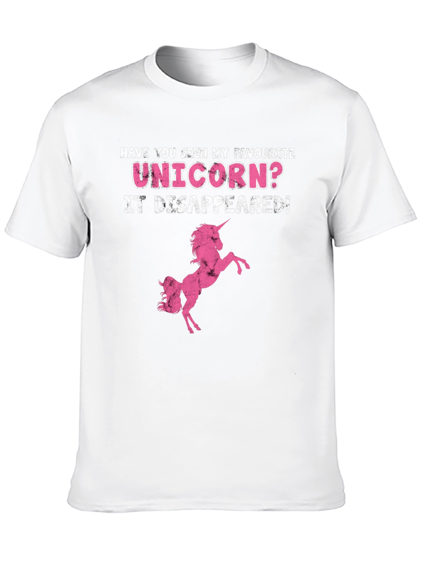 Black Unicorn Disappeared Graphic Tee - Humor Shirt view 10
