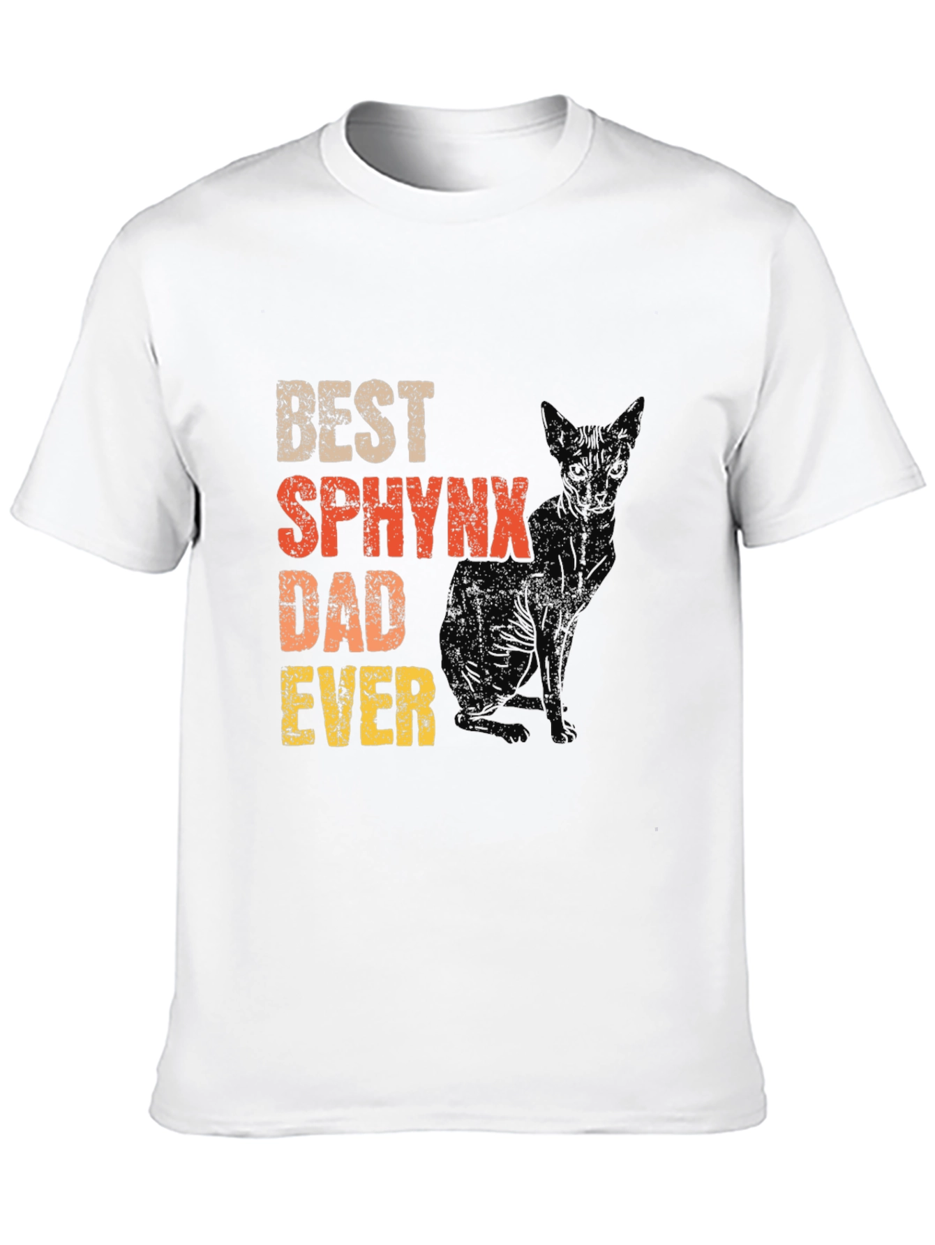 Black Best Sphynx Dad Ever T-Shirt view 10