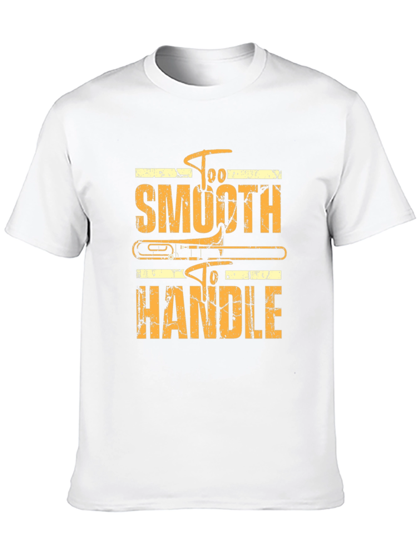 Black Too Smooth To Handle Trombone Black T-Shirt view 10