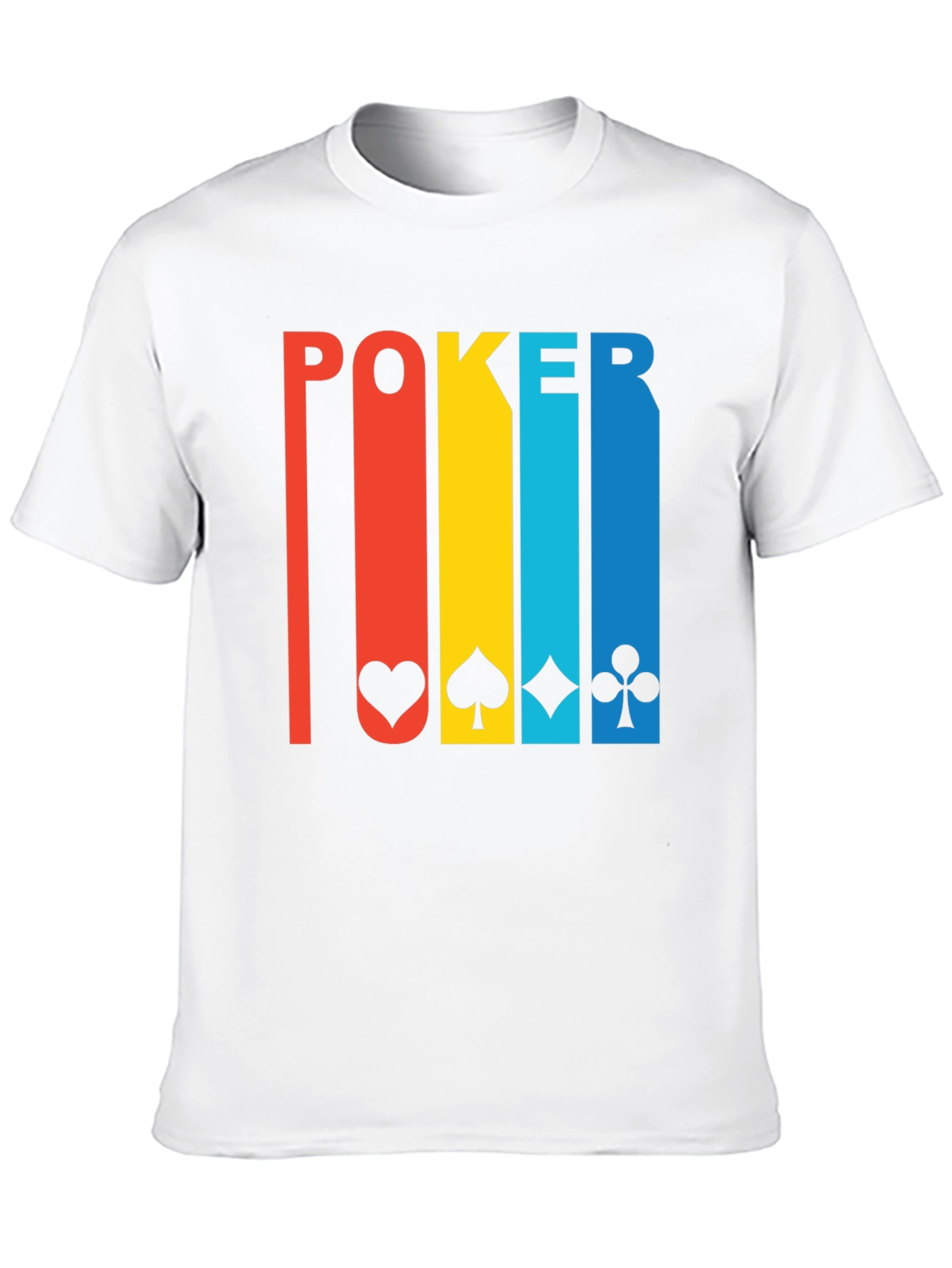 Black Poker Card Suits Graphic Tee - Lucky Shirt view 10