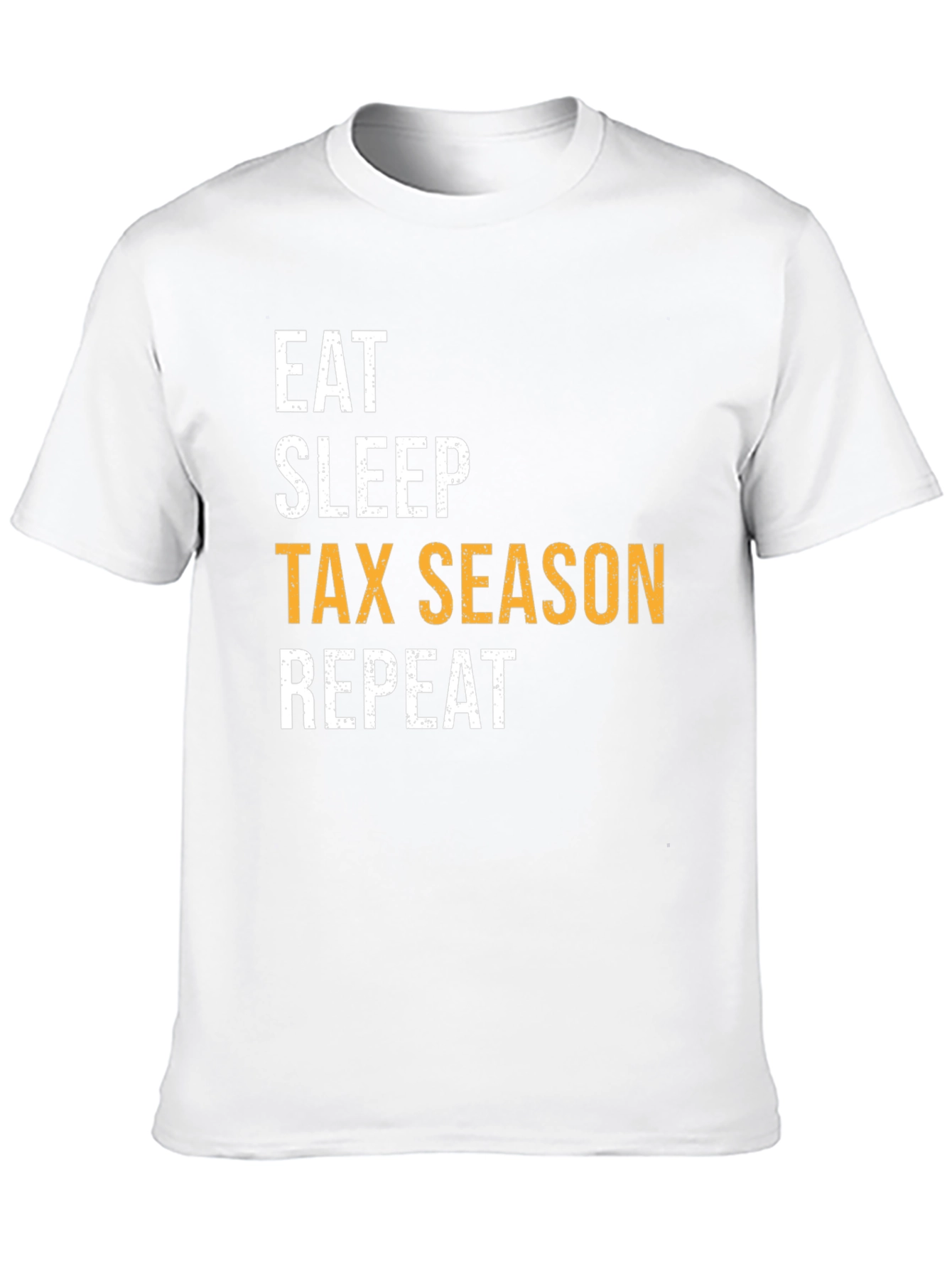 Black Eat Sleep Tax Season Repeat Black Graphic Tee view 10