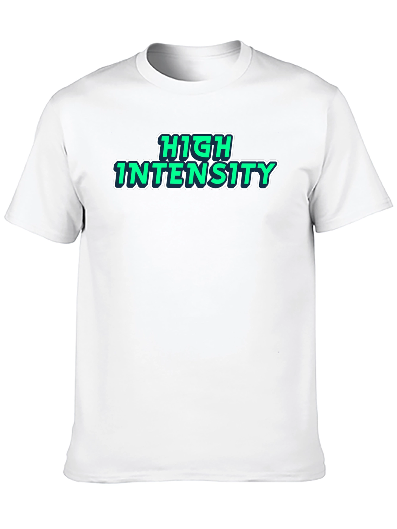 Black High Intensity Graphic Print Black T-Shirt view 10