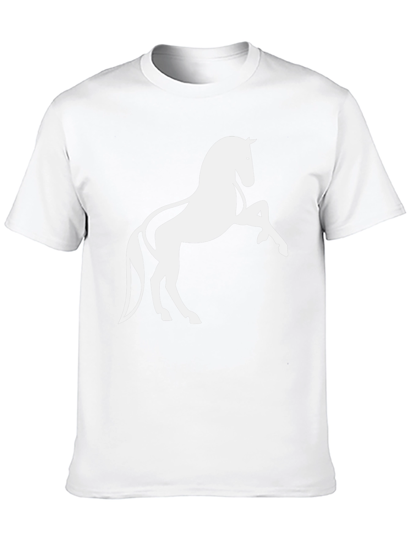 Black Black T-Shirt with Horse Graphic view 10