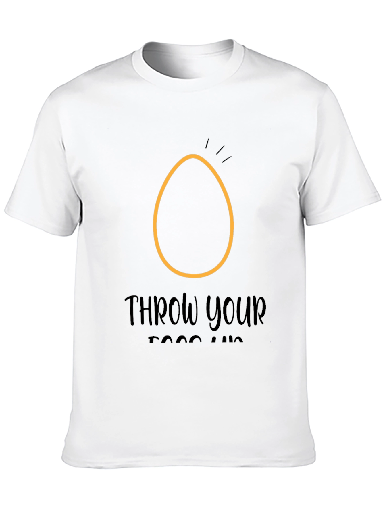 Black Throw Your Eggs Up T-Shirt view 10