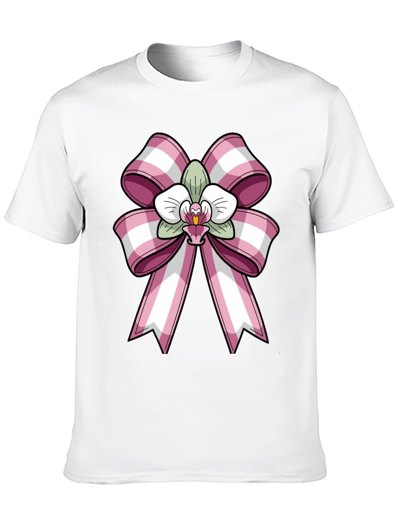 Black Orchid Bow Graphic Tee - Stylish Casual Wear view 10