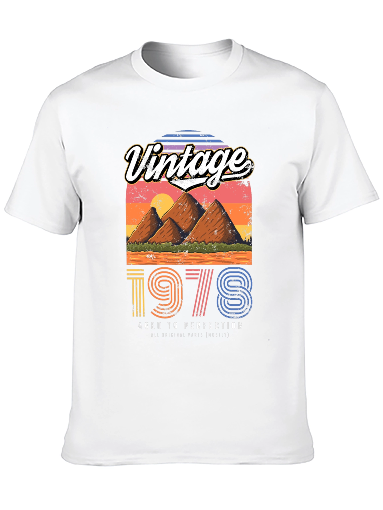 Black Vintage 1978 Aged to Perfection T-Shirt view 10
