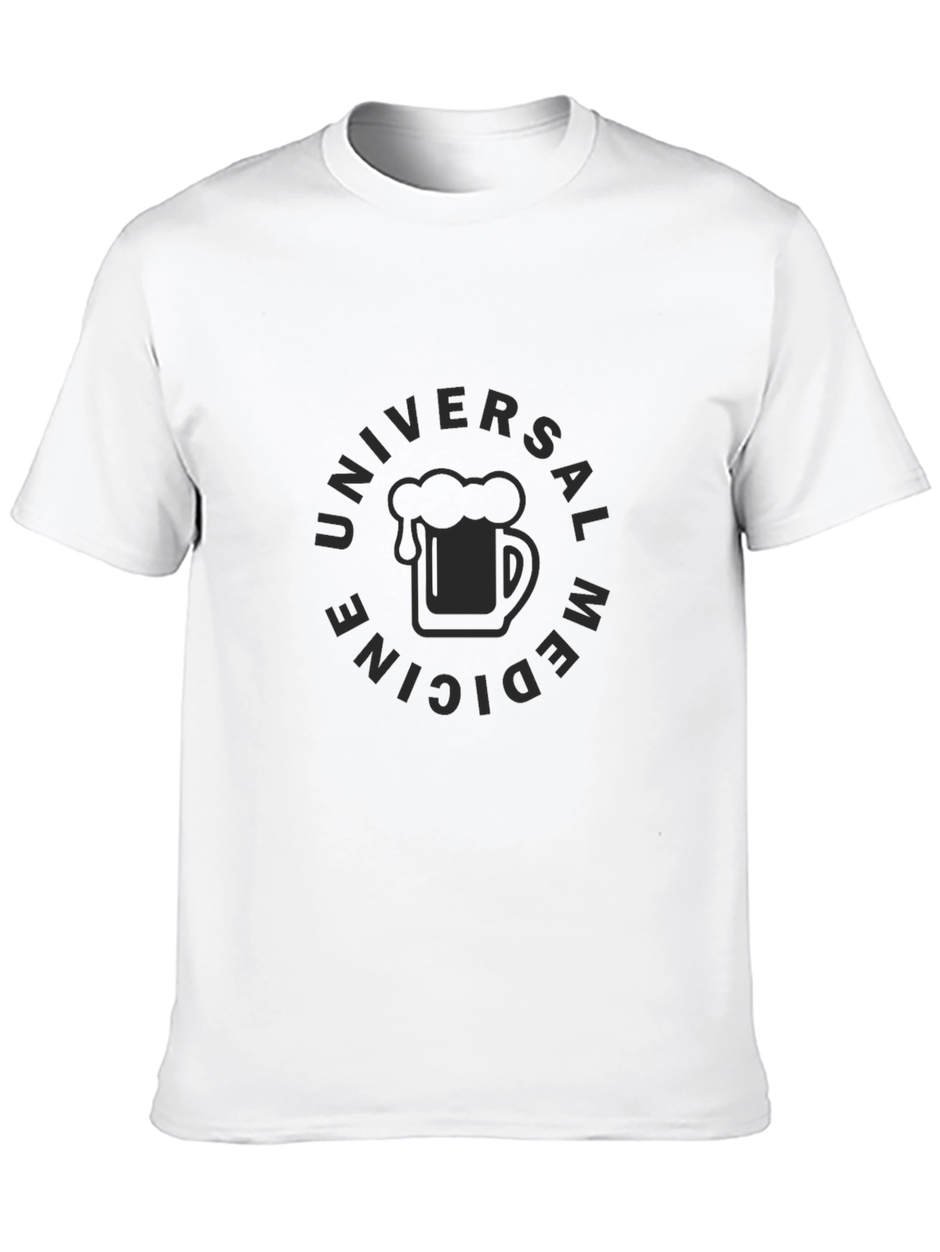 Black Universal Medicine Beer Graphic T-Shirt - Black view 10