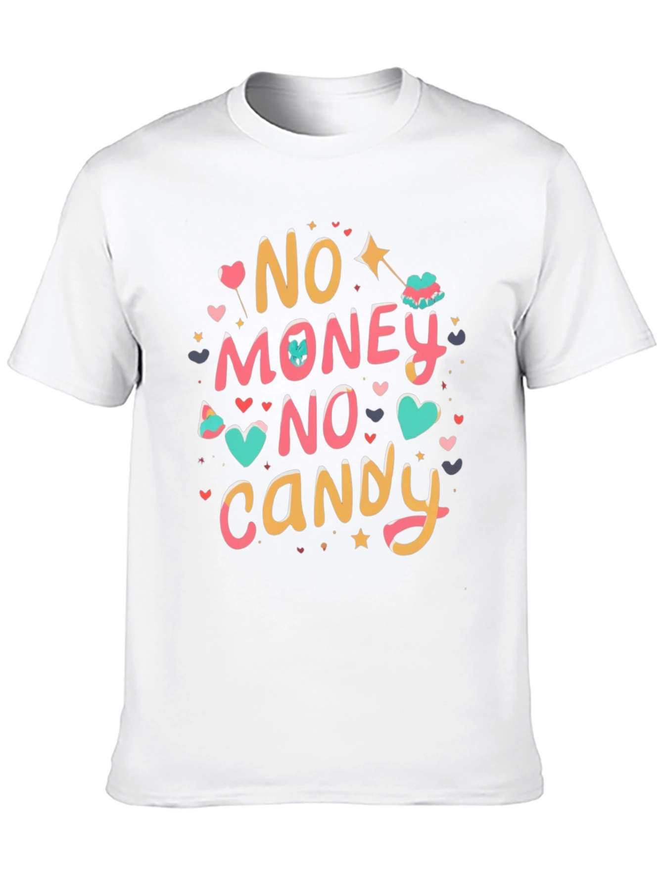 Black No Money No Candy Graphic Tee view 10