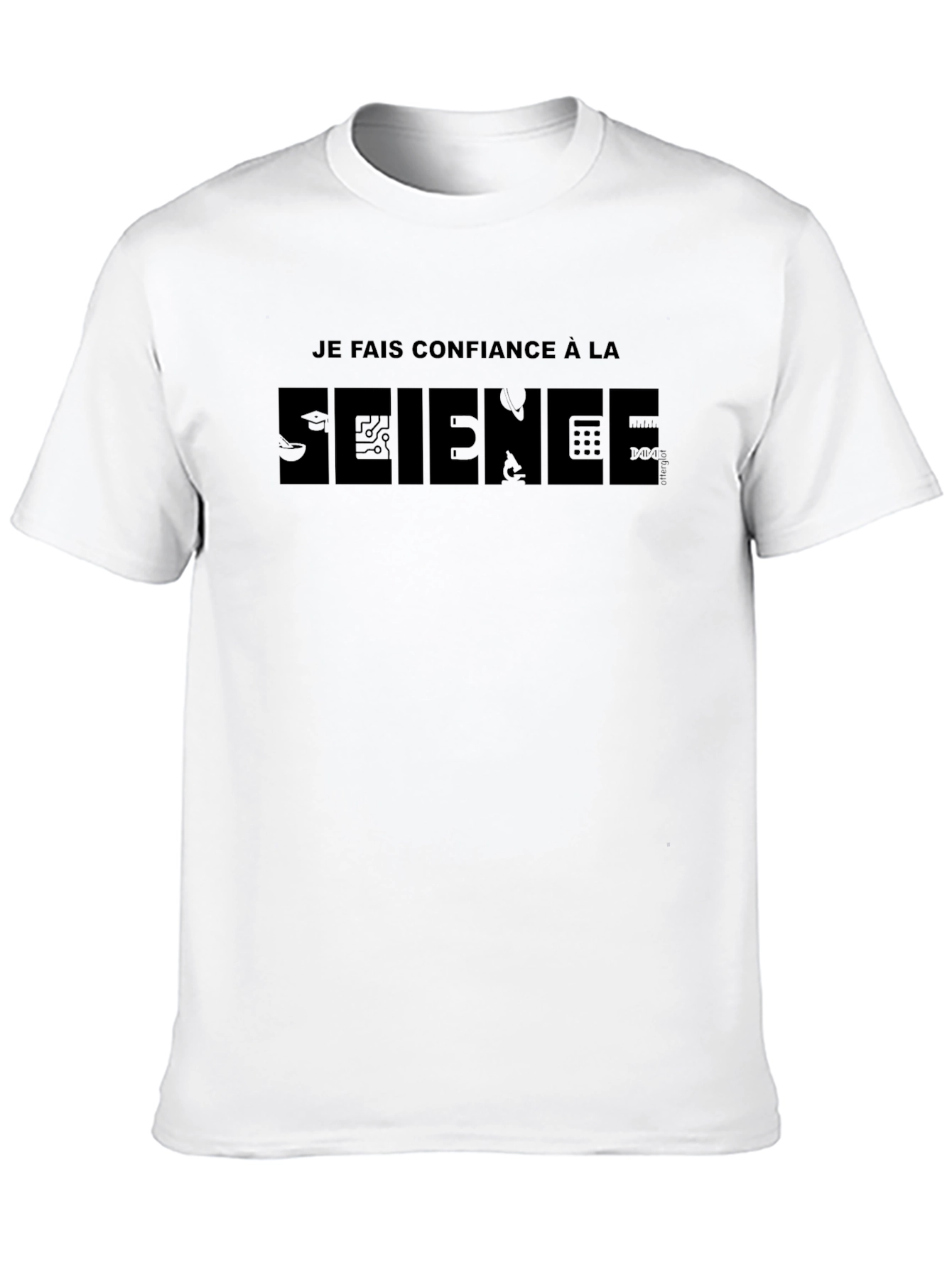 Black Science T-Shirt - "Je Fais Confiance a la Science" view 10