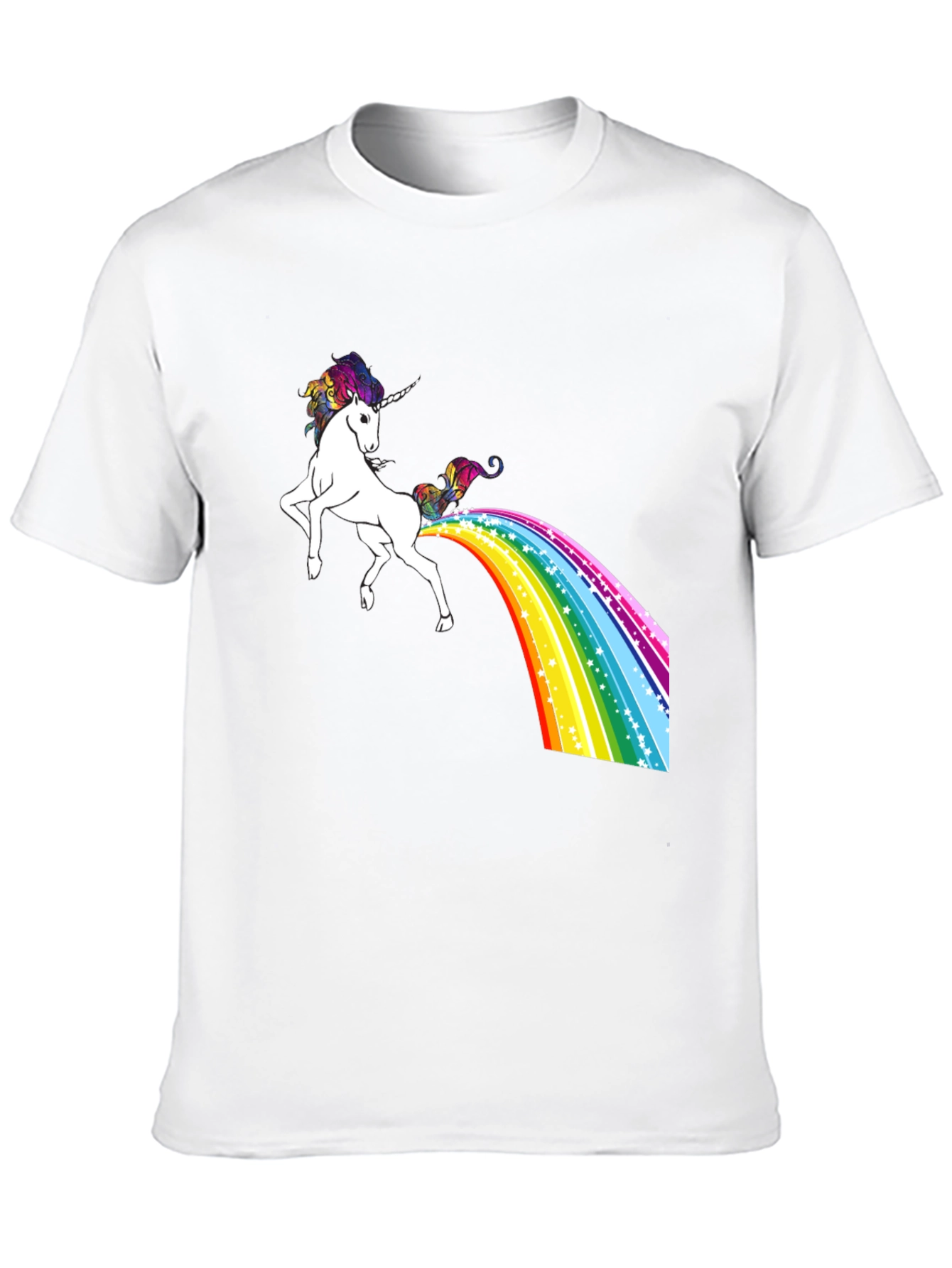 Black Rainbow Unicorn T-Shirt - Magical Poop! view 10