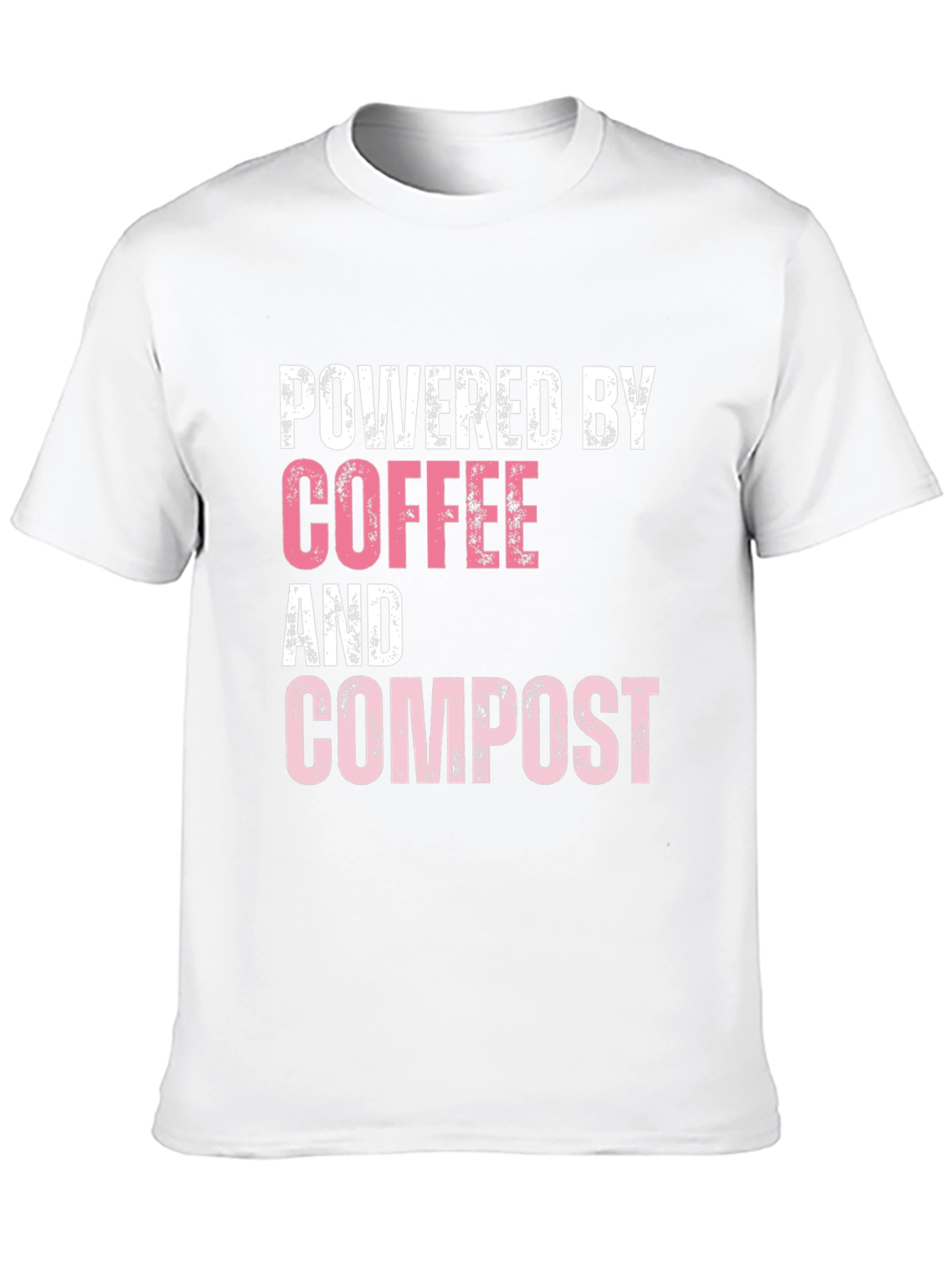 Black Powered By Coffee & Compost Graphic Tee - Eco Friendly view 10