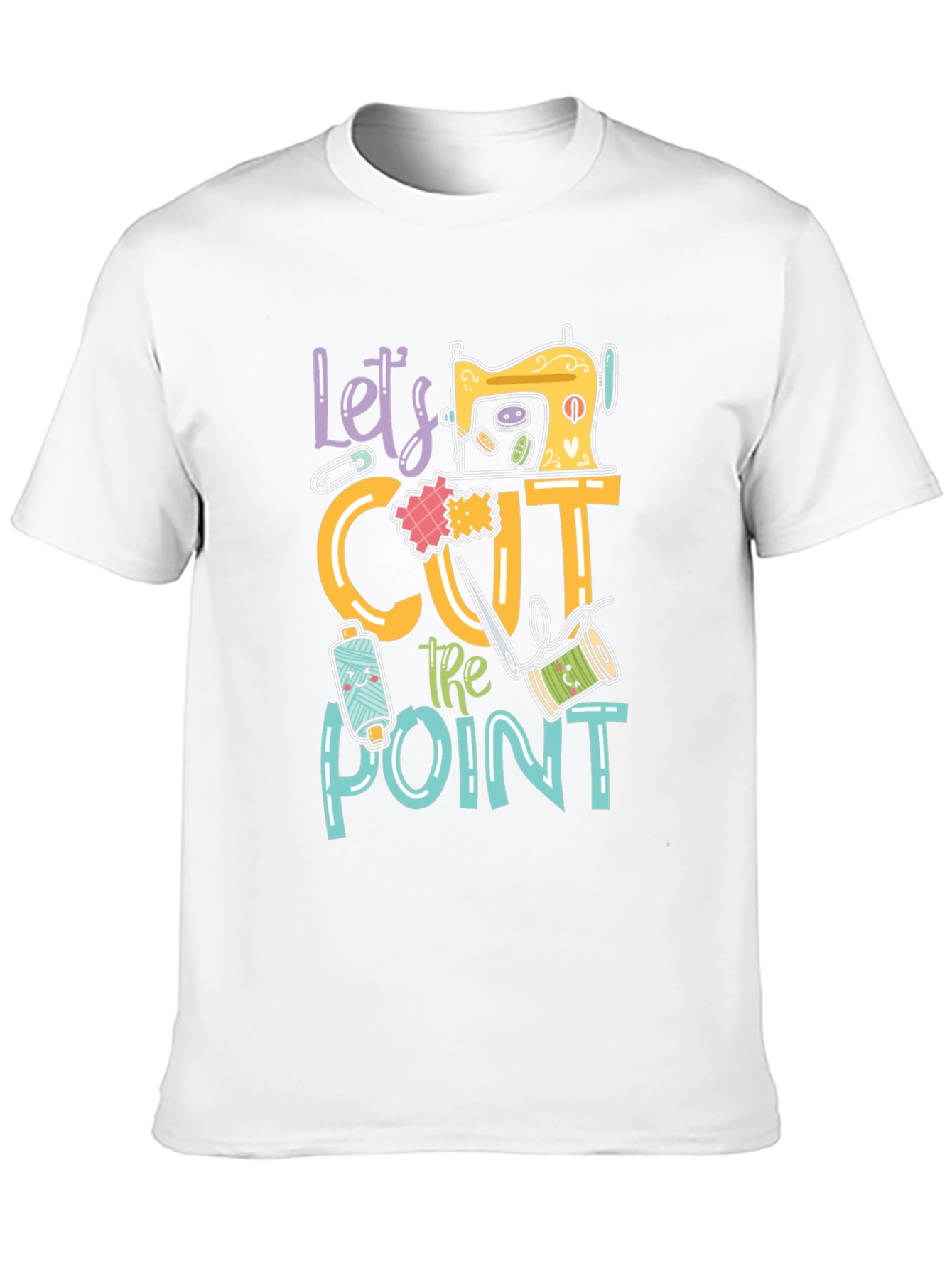 Black Let's Cut to the Point T-Shirt view 10
