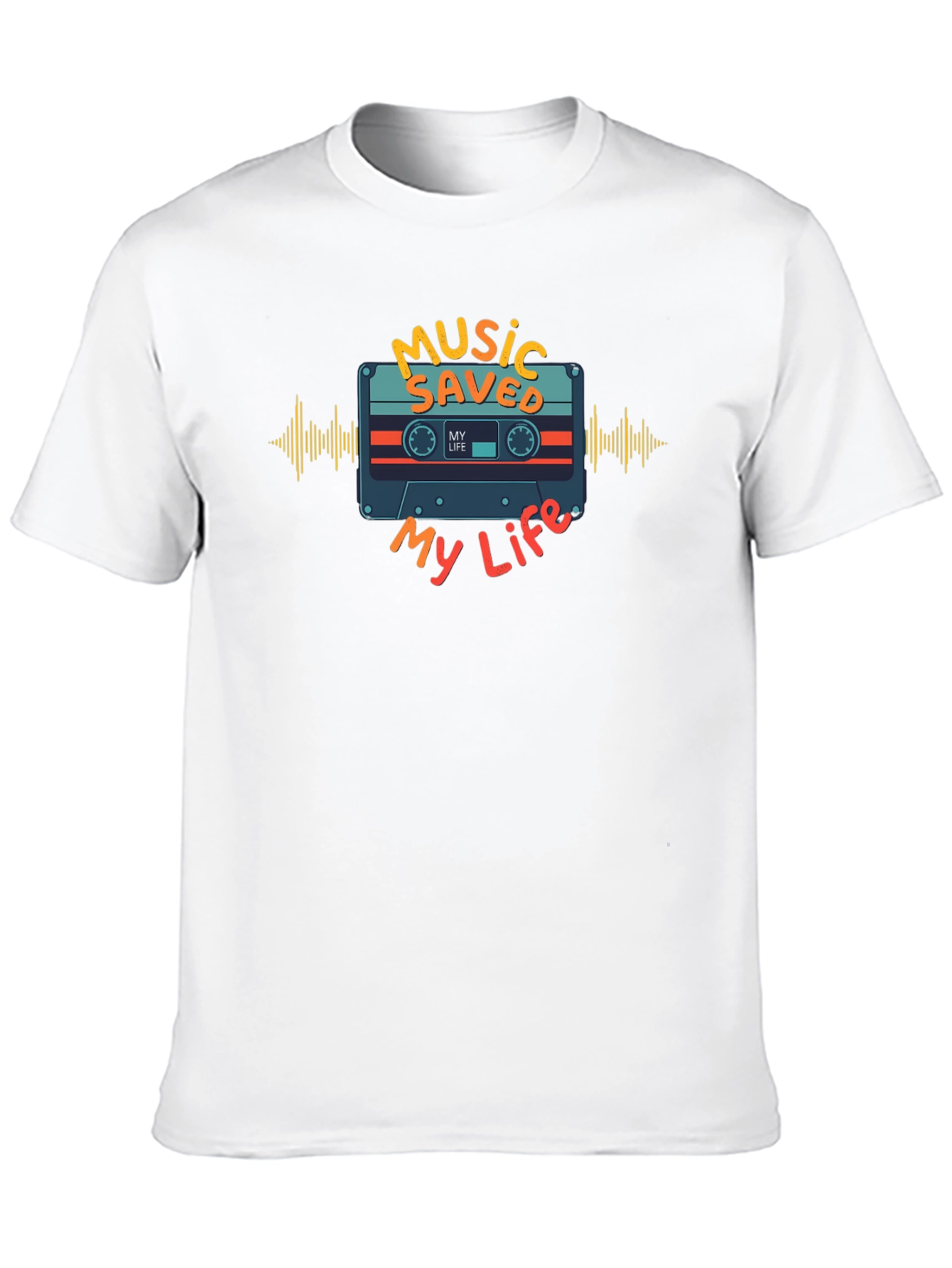 Black Music Saved My Life Graphic Tee - Black view 10