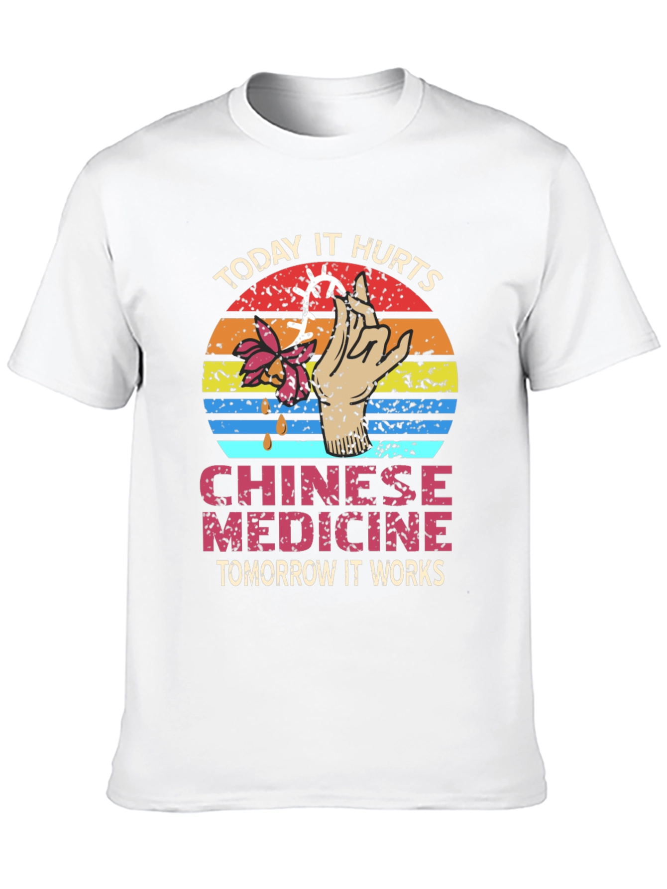 Black Chinese Medicine T-Shirt: Today It Hurts view 10