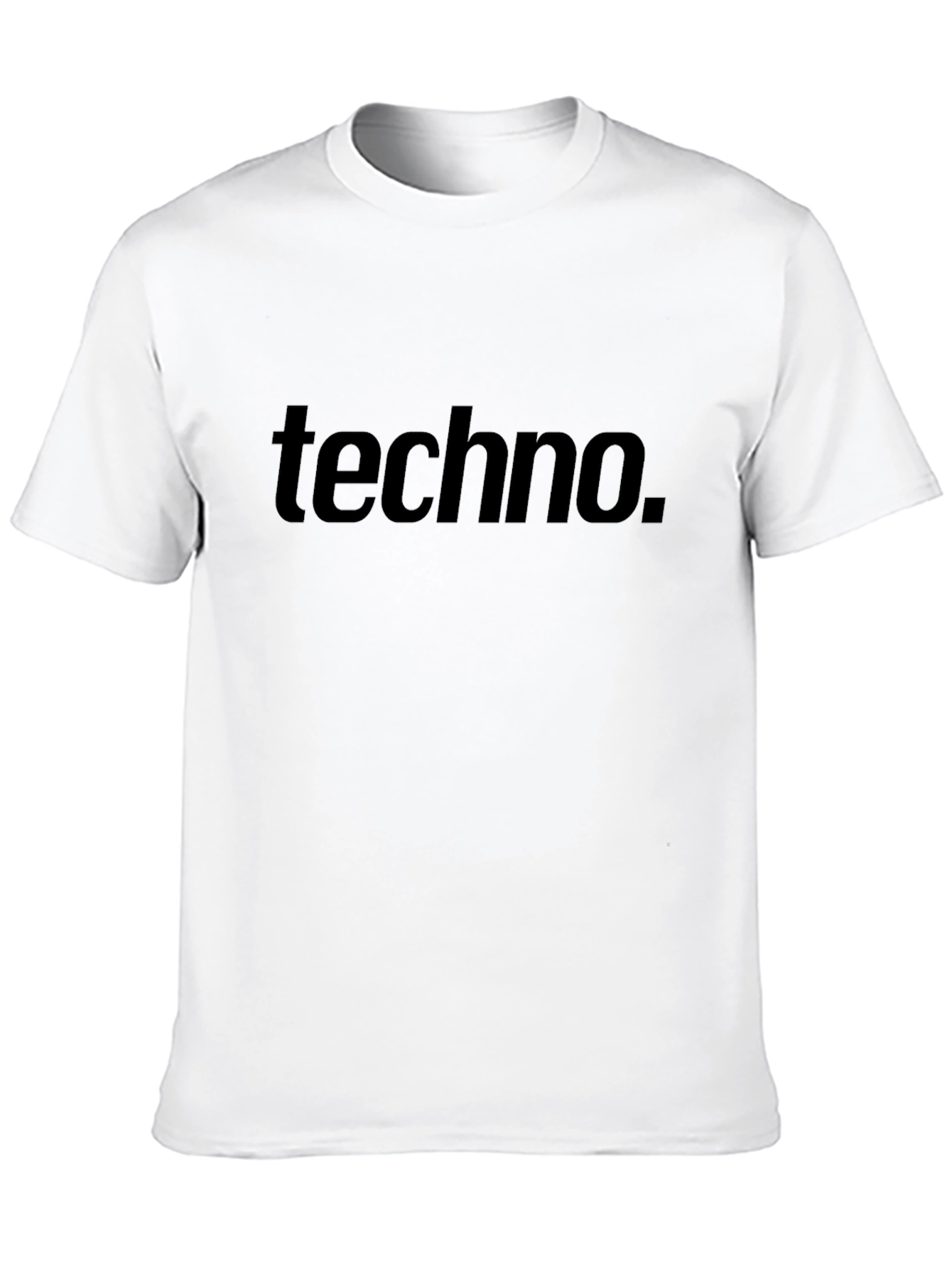 Black Techno T-Shirt - Stylish Black Tee view 10