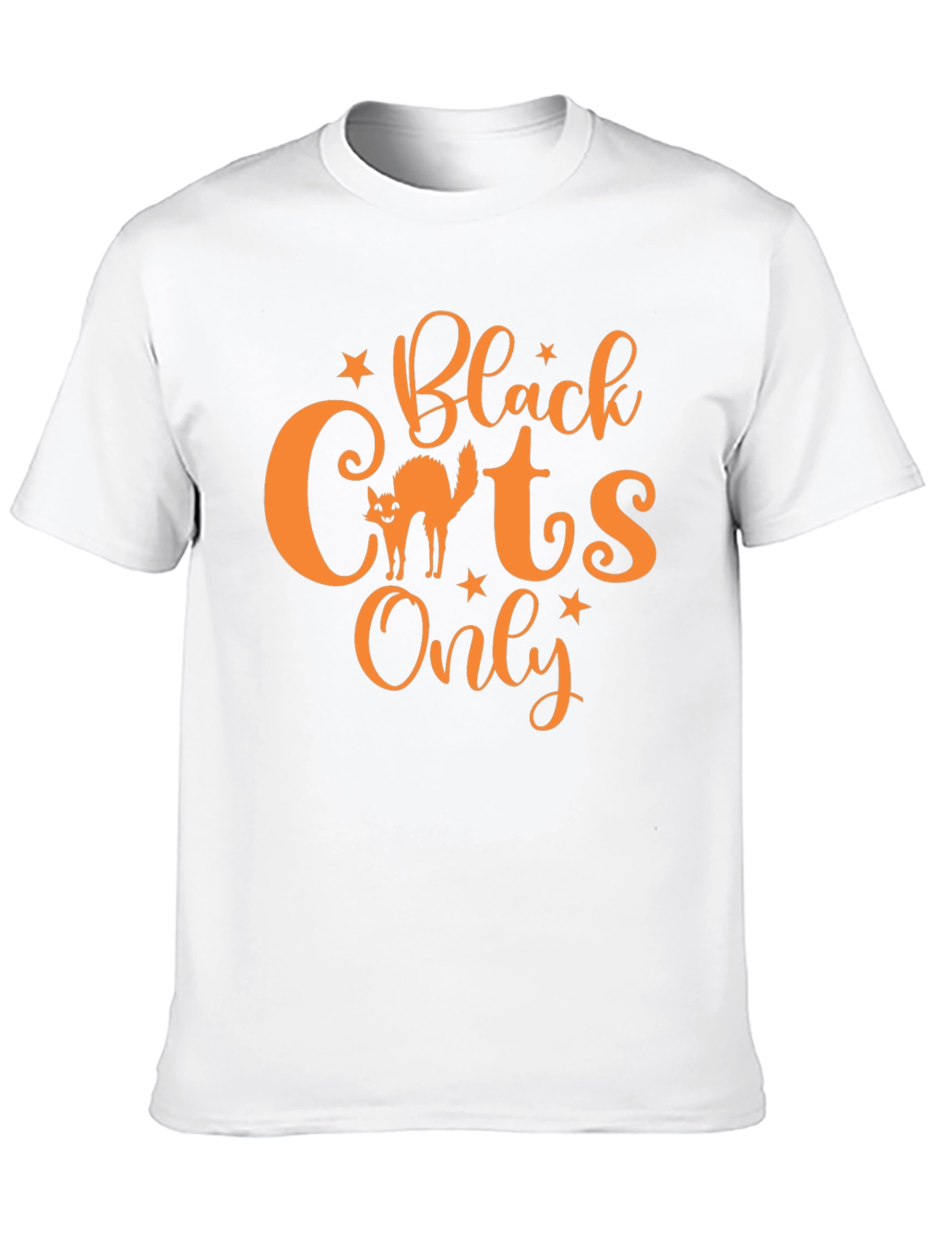 Black Black Cats Only T-Shirt - Halloween Tee view 10