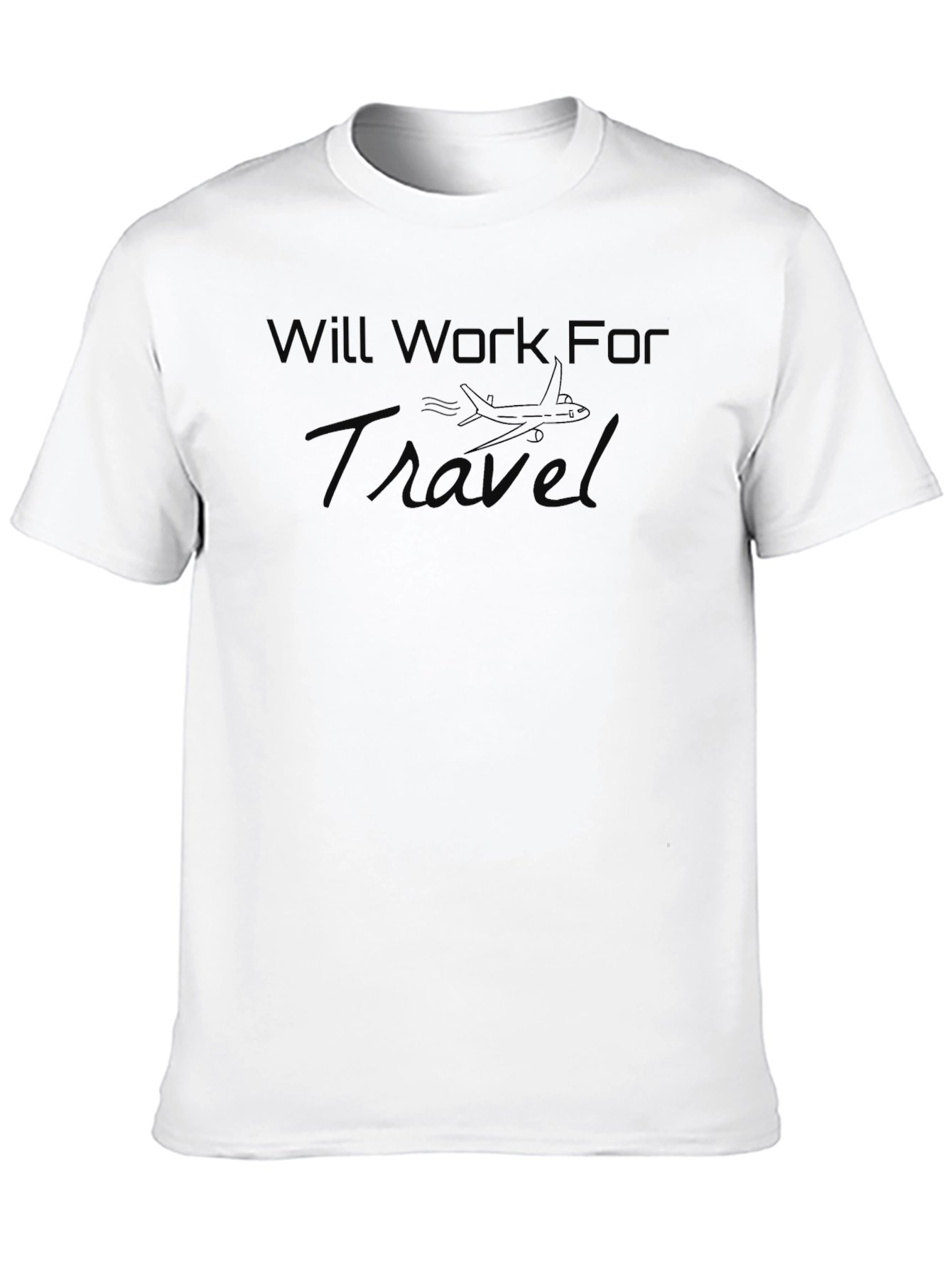 Black Will Work For Travel Black T-Shirt view 10