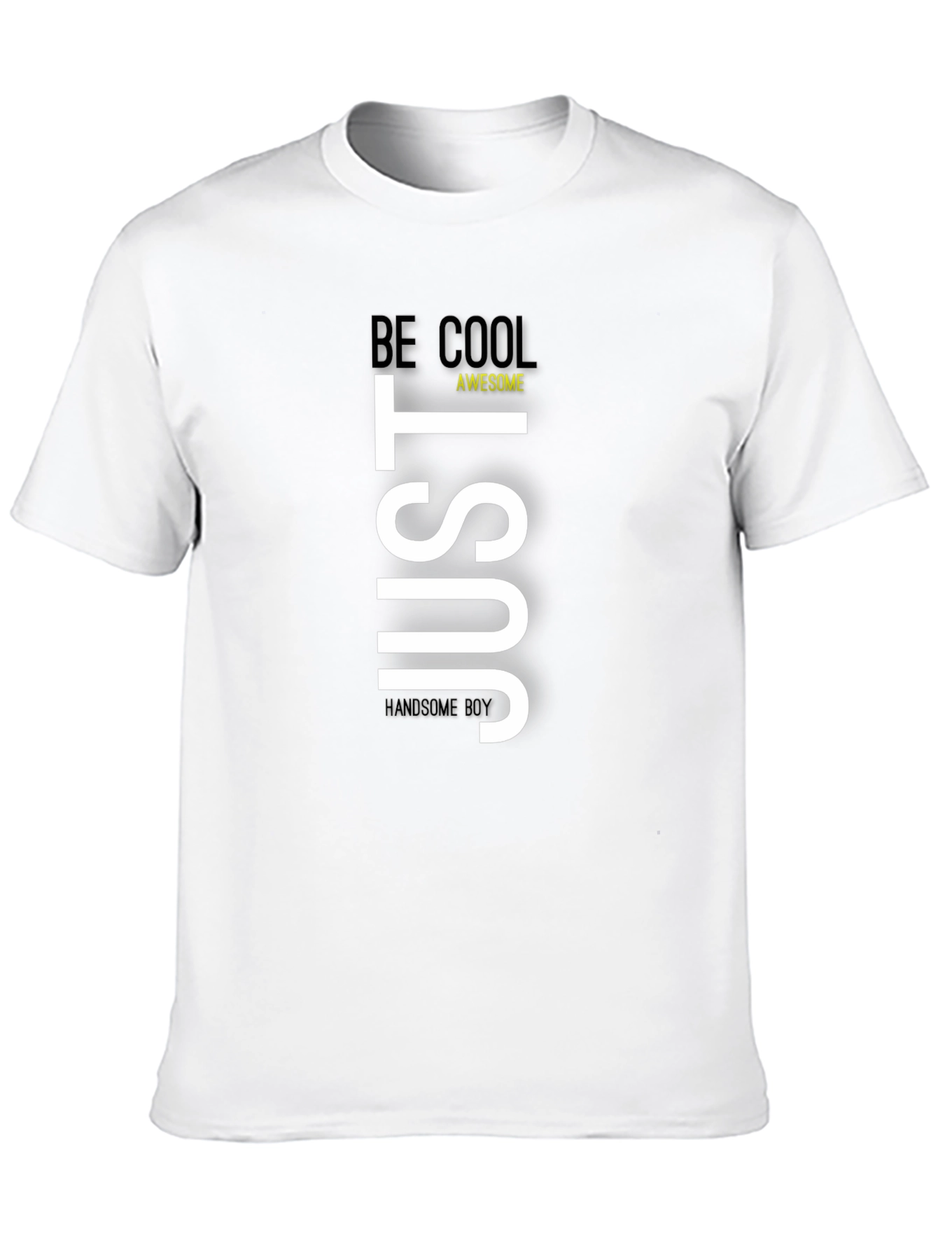 Black Just Be Cool Graphic Tee - Men's Black T-Shirt view 10