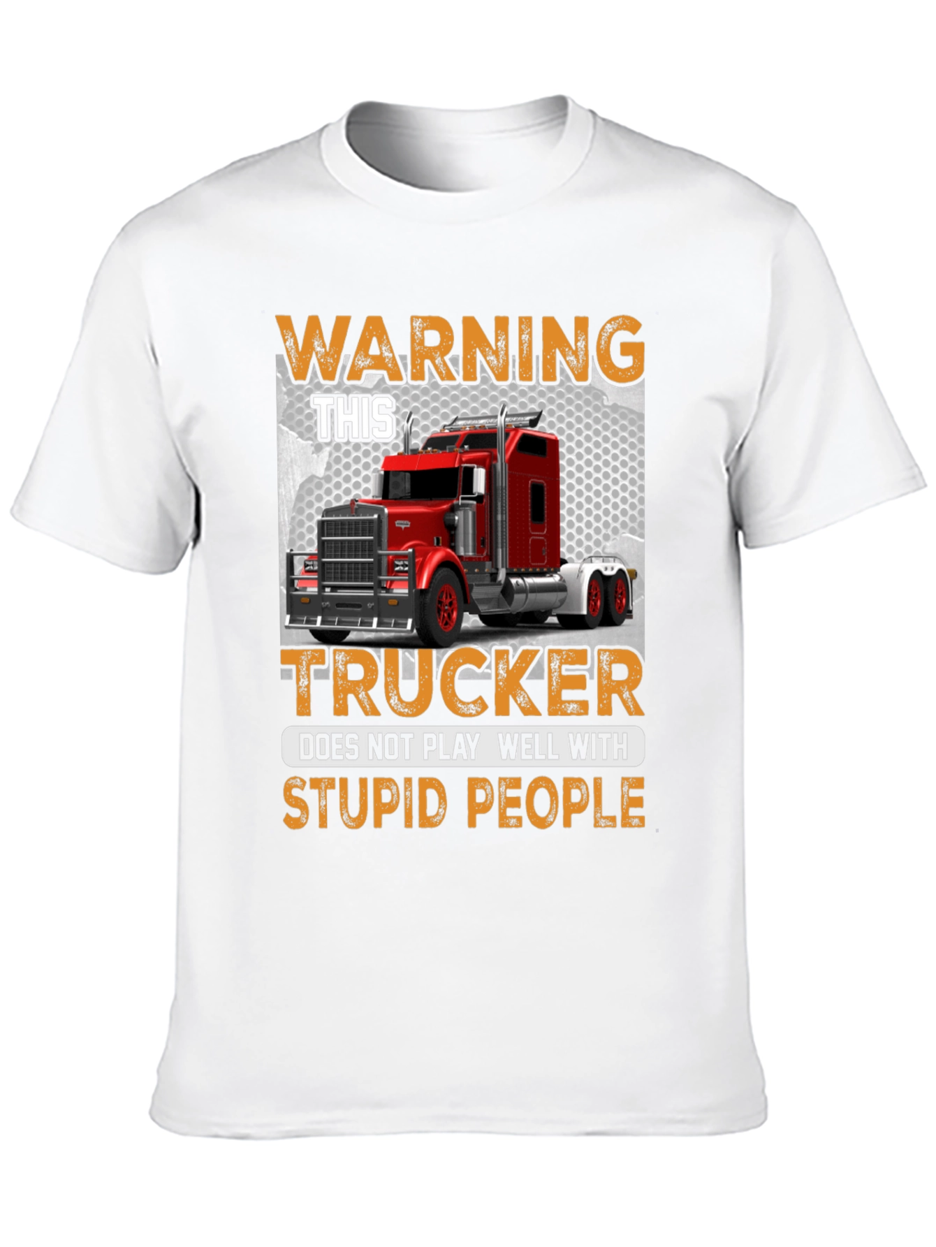 Warning Trucker Graphic Tee - 10