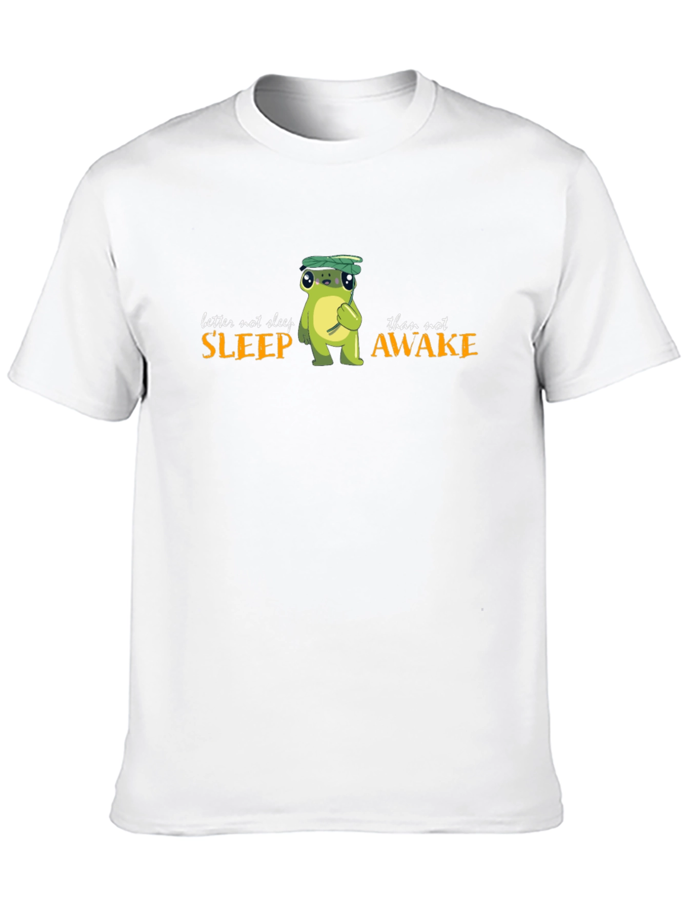 Black Better Not Sleep Frog Graphic Black T-Shirt view 10
