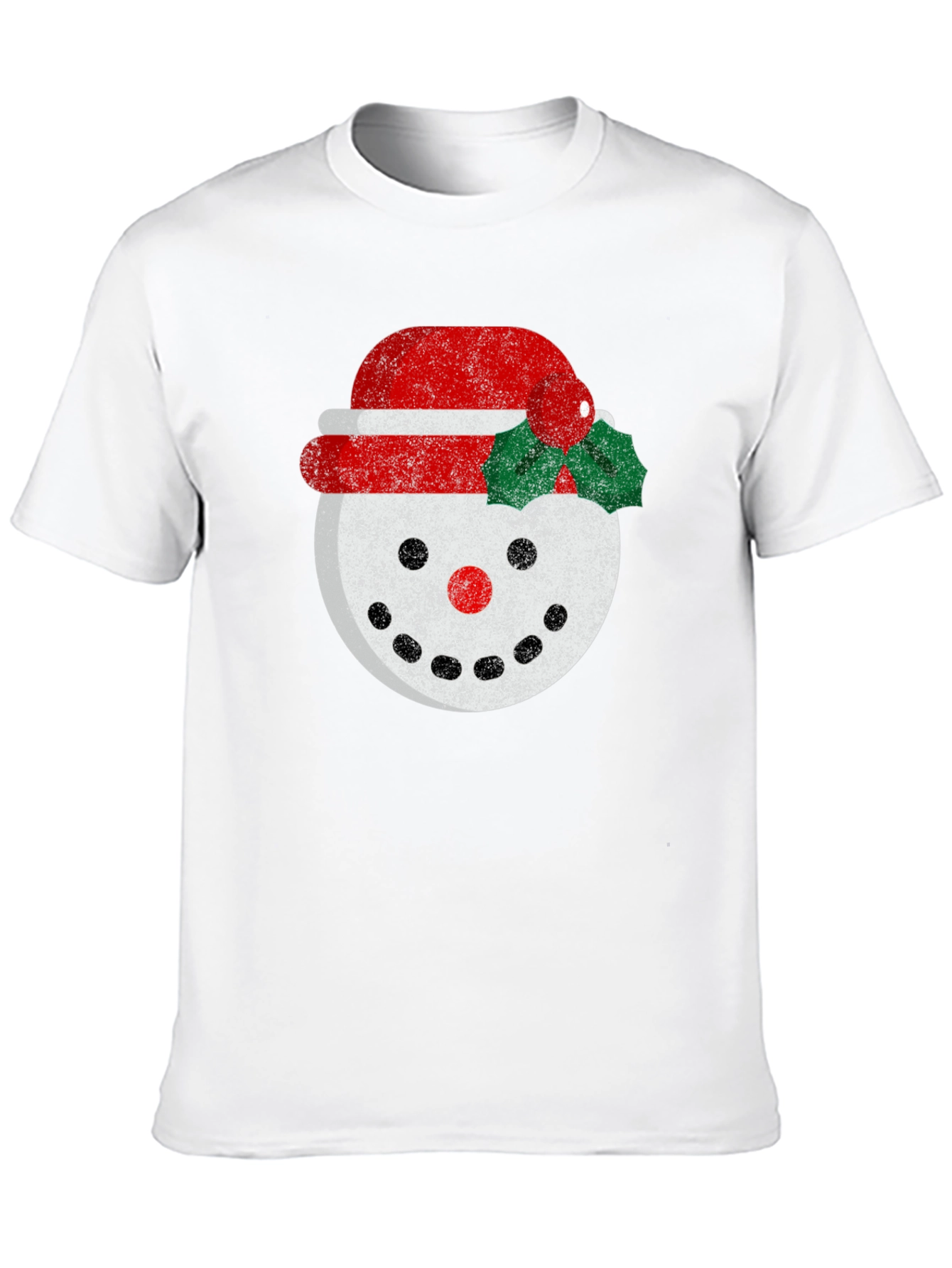 Black Festive Snowman Graphic Tee - Holiday Cheer view 10