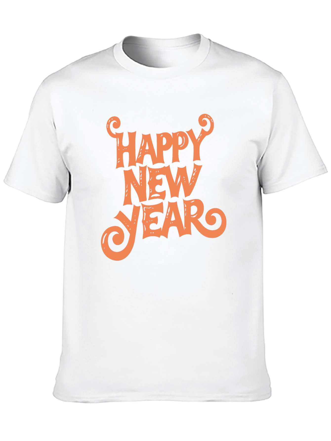 Black Happy New Year Graphic Tee - Black Unisex T-Shirt view 10
