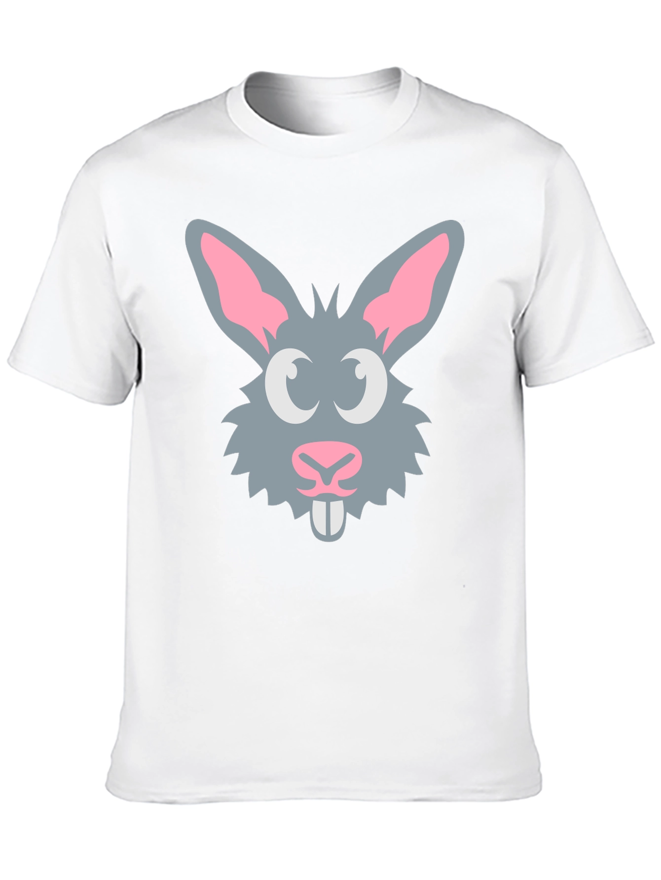 Black Bunny Graphic Tee - Fun Rabbit Design T-Shirt view 10