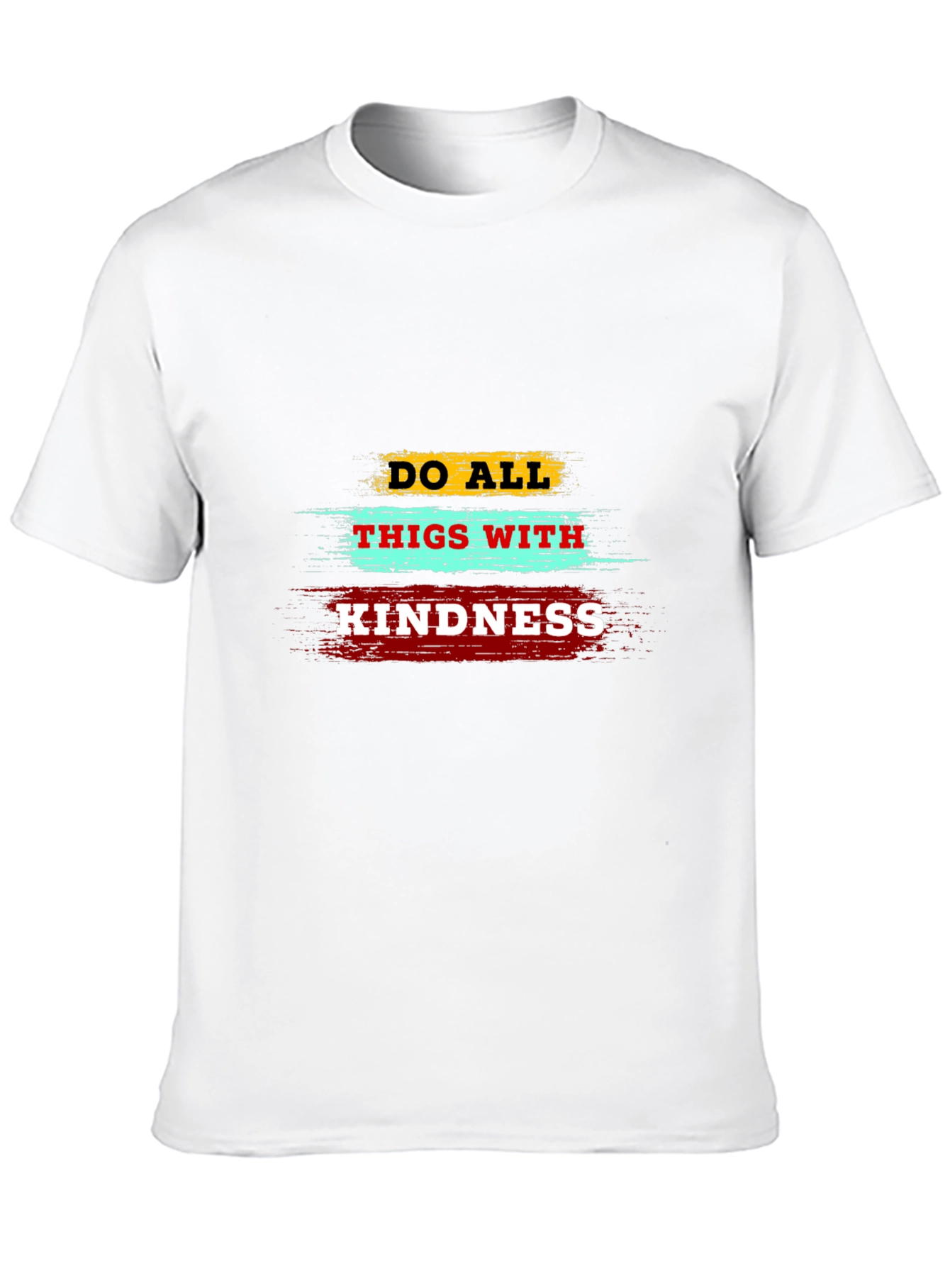 Black Kindness Graphic Tee - Inspirational Mens T-Shirt view 10
