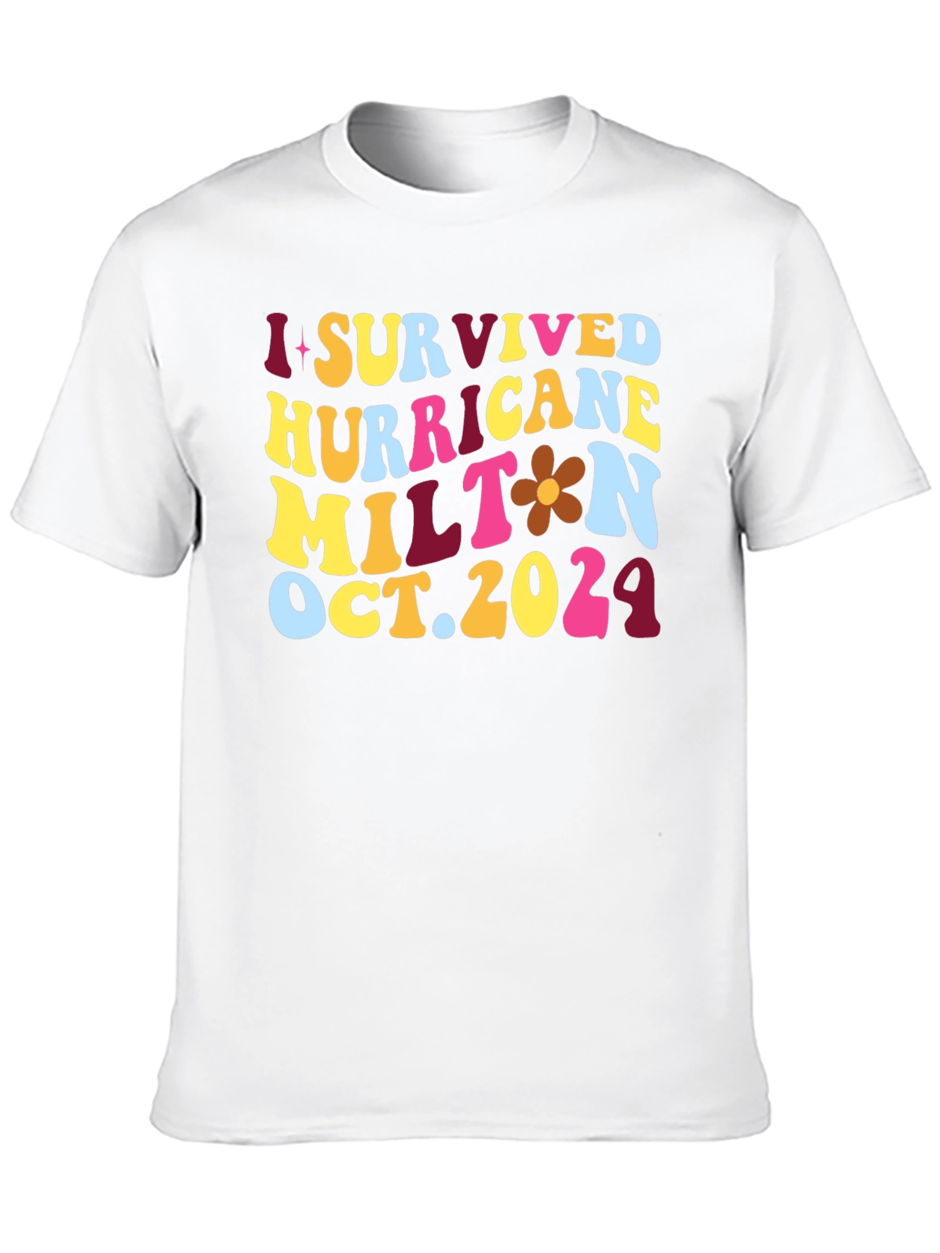 Black I Survived Hurricane Milton T-Shirt view 10