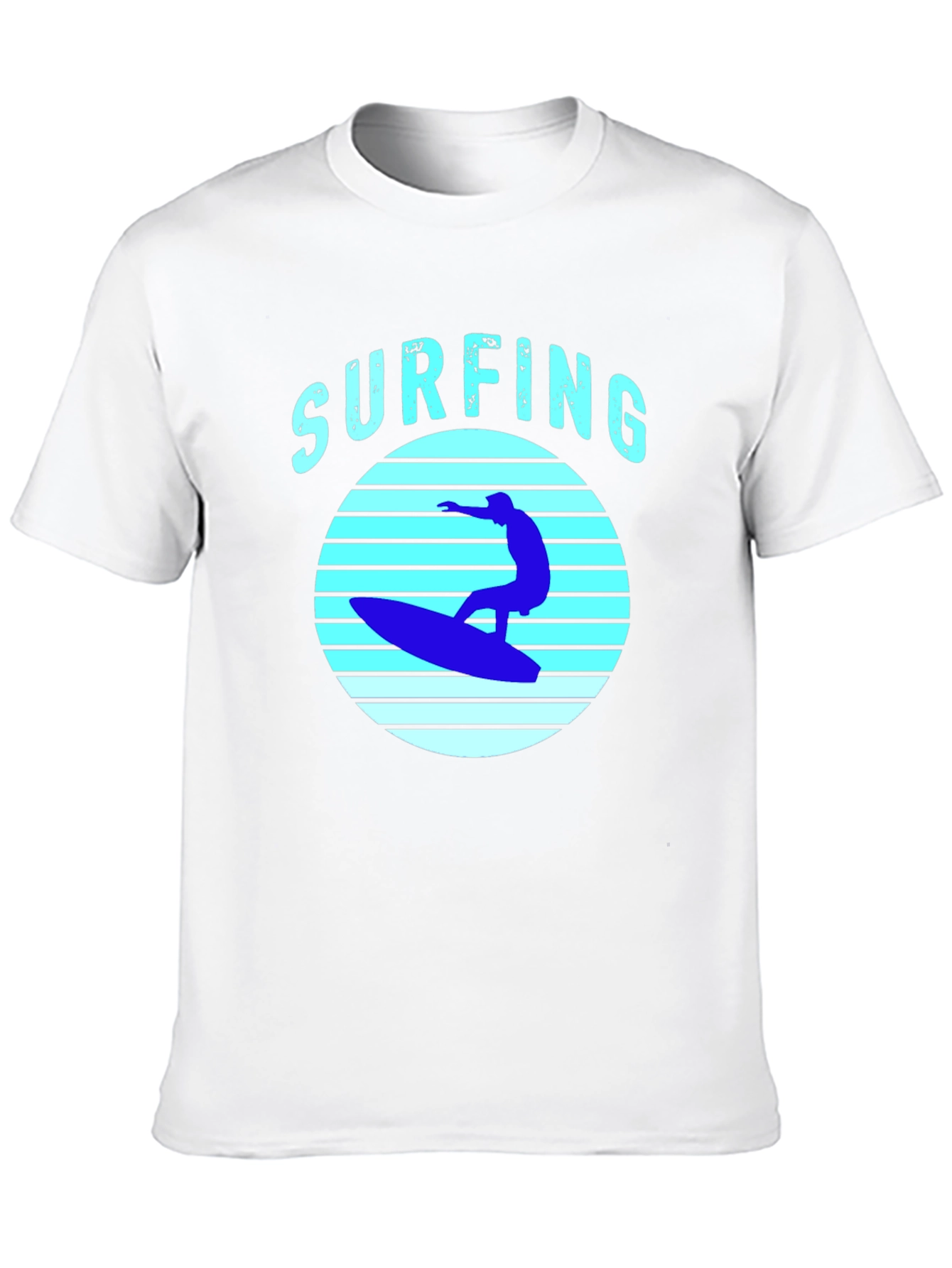 Black Surfing T-Shirt - Black Surf Graphic Tee view 10
